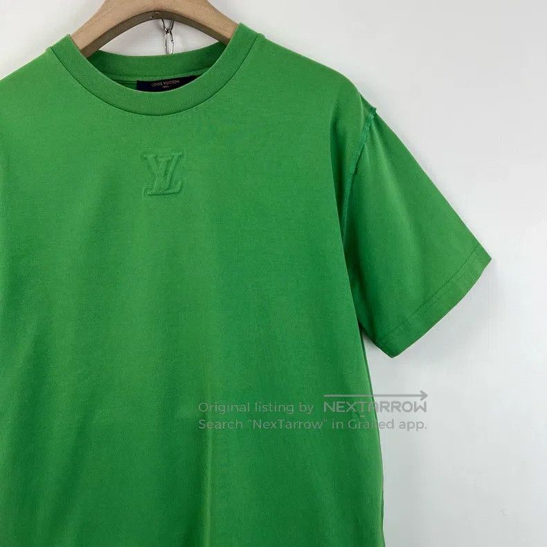 Louis Vuitton Louis Vuitton Green embossed logo short sleeves Size US L / EU 52-54 / 3 - 1 Thumbnail