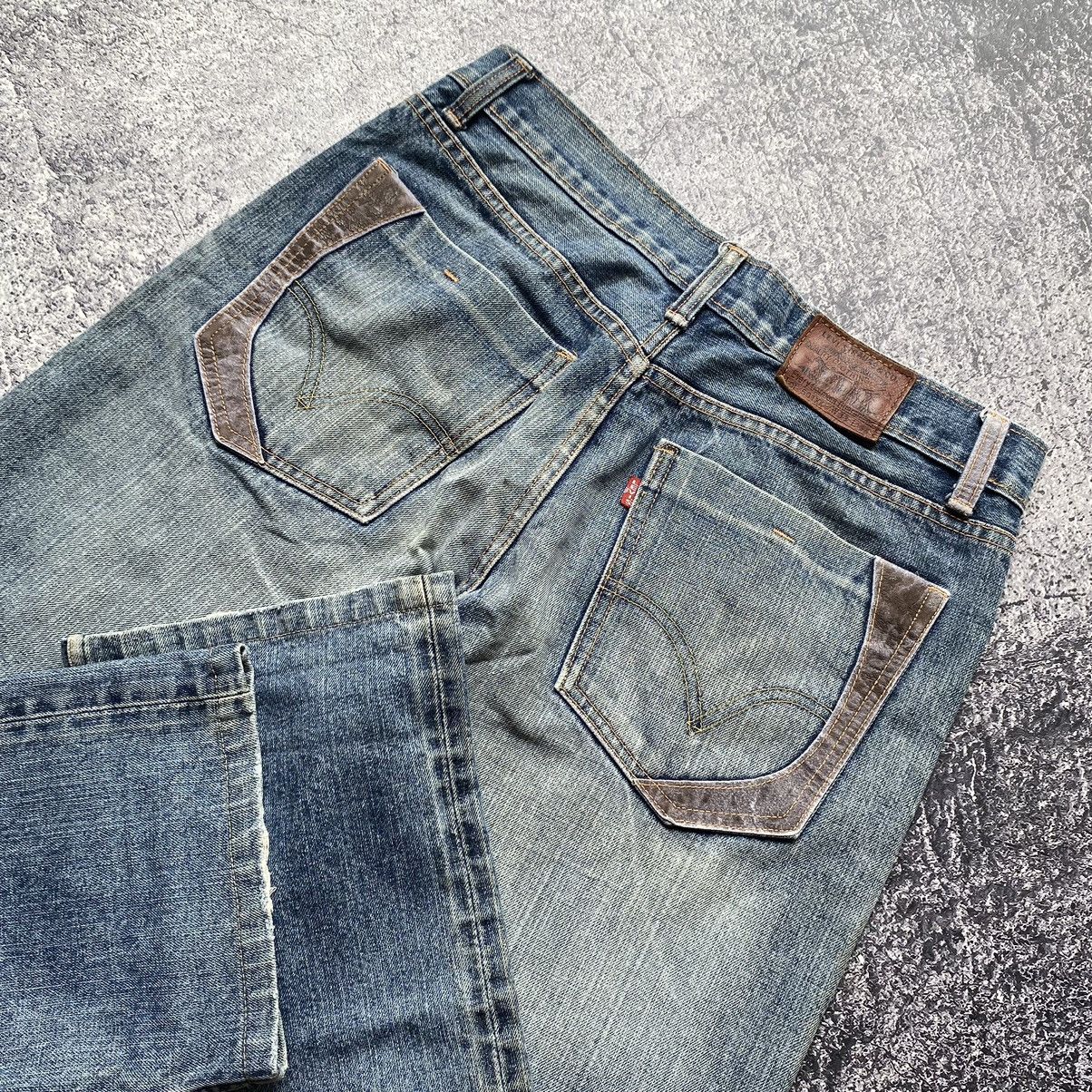Levi's Rare Vintage💥 LEVIS 501 Big E Distressed Selvedge Jeans Size US 33 - 9 Thumbnail