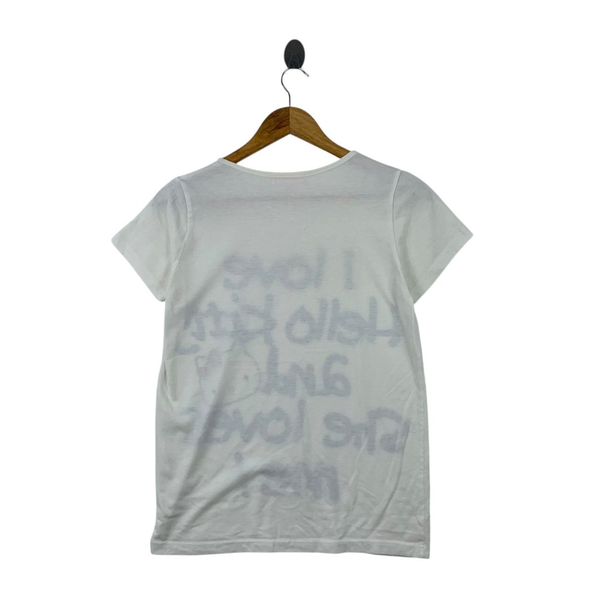 Vintage HELLO KITTY CARTOON Sanrio I Love Japan Animation Tee Size XS / US 0-2 / IT 36-38 - 4 Thumbnail