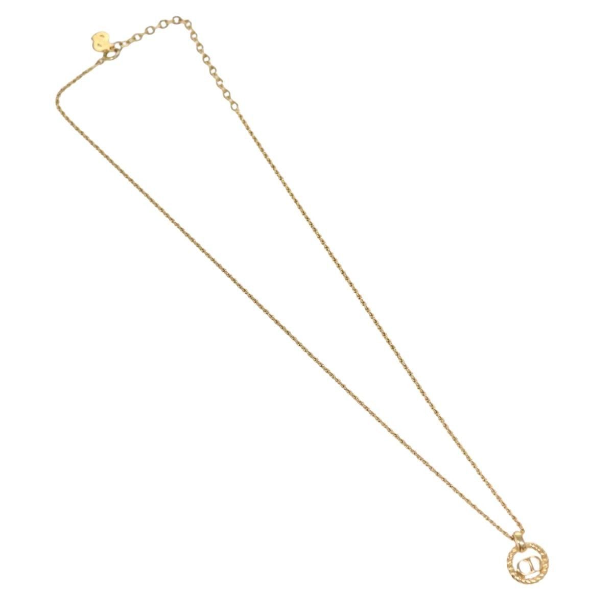 Dior Christian Dior CD Pendant Necklace Gold-plated Size ONE SIZE - 1 Thumbnail