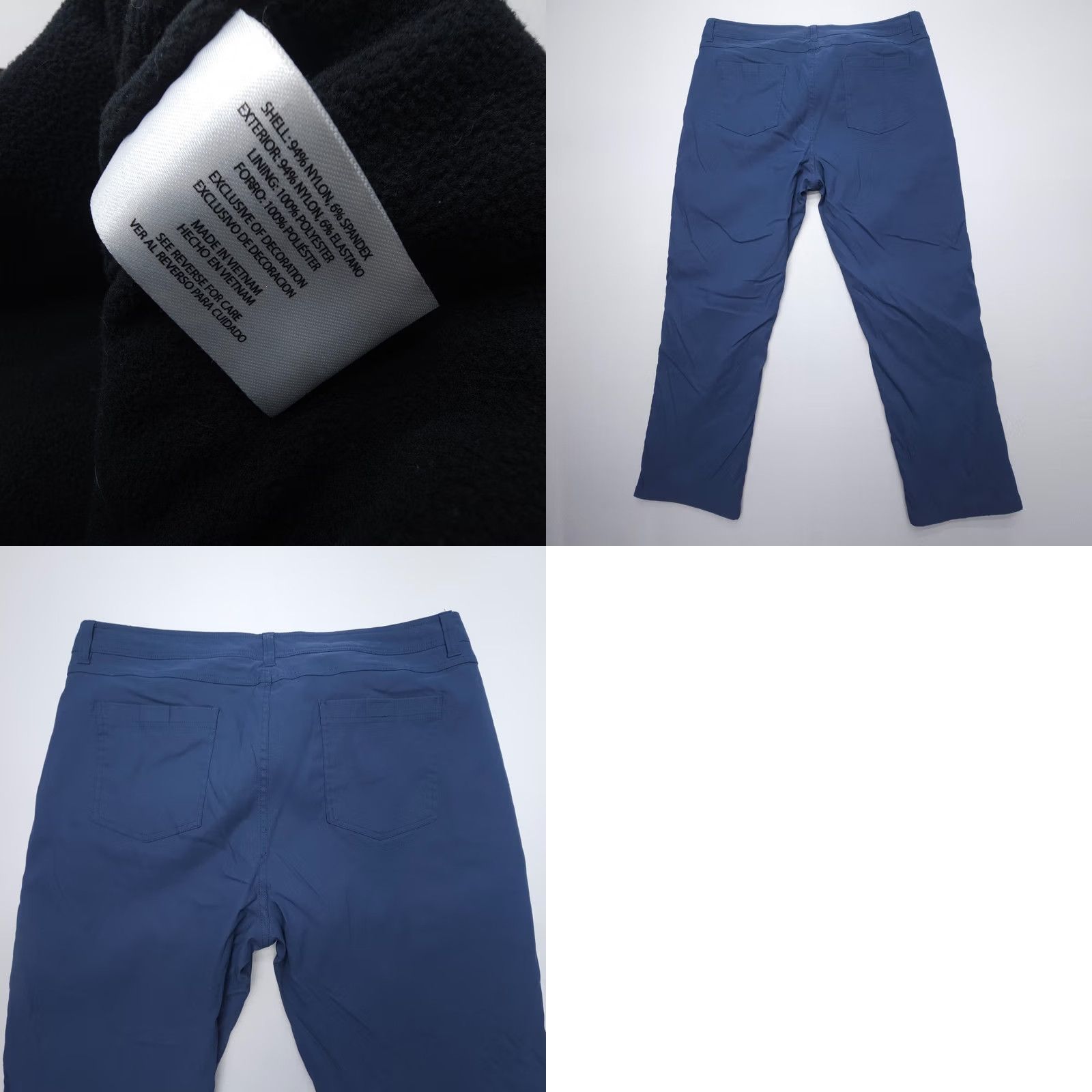 Orvis Orvis Mens Fleece Lined Tech Hiking Pants 40 x 30 Cargo Stretch Blue Size US 40 / EU 56 - 8 Thumbnail