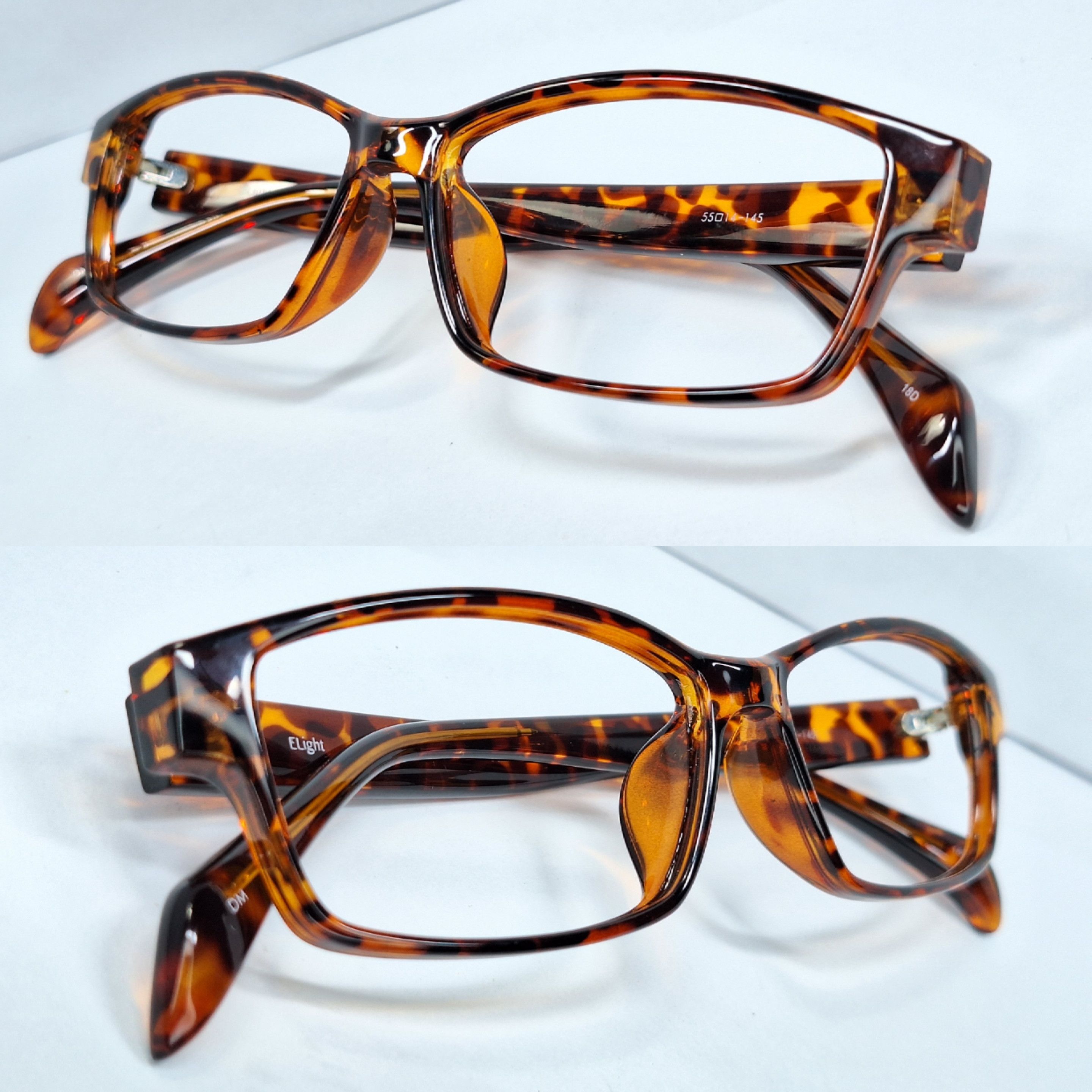 Vintage ELight OPM N1042MT Tortoise Square Glasses Frame Japan mint Size ONE SIZE - 4 Thumbnail