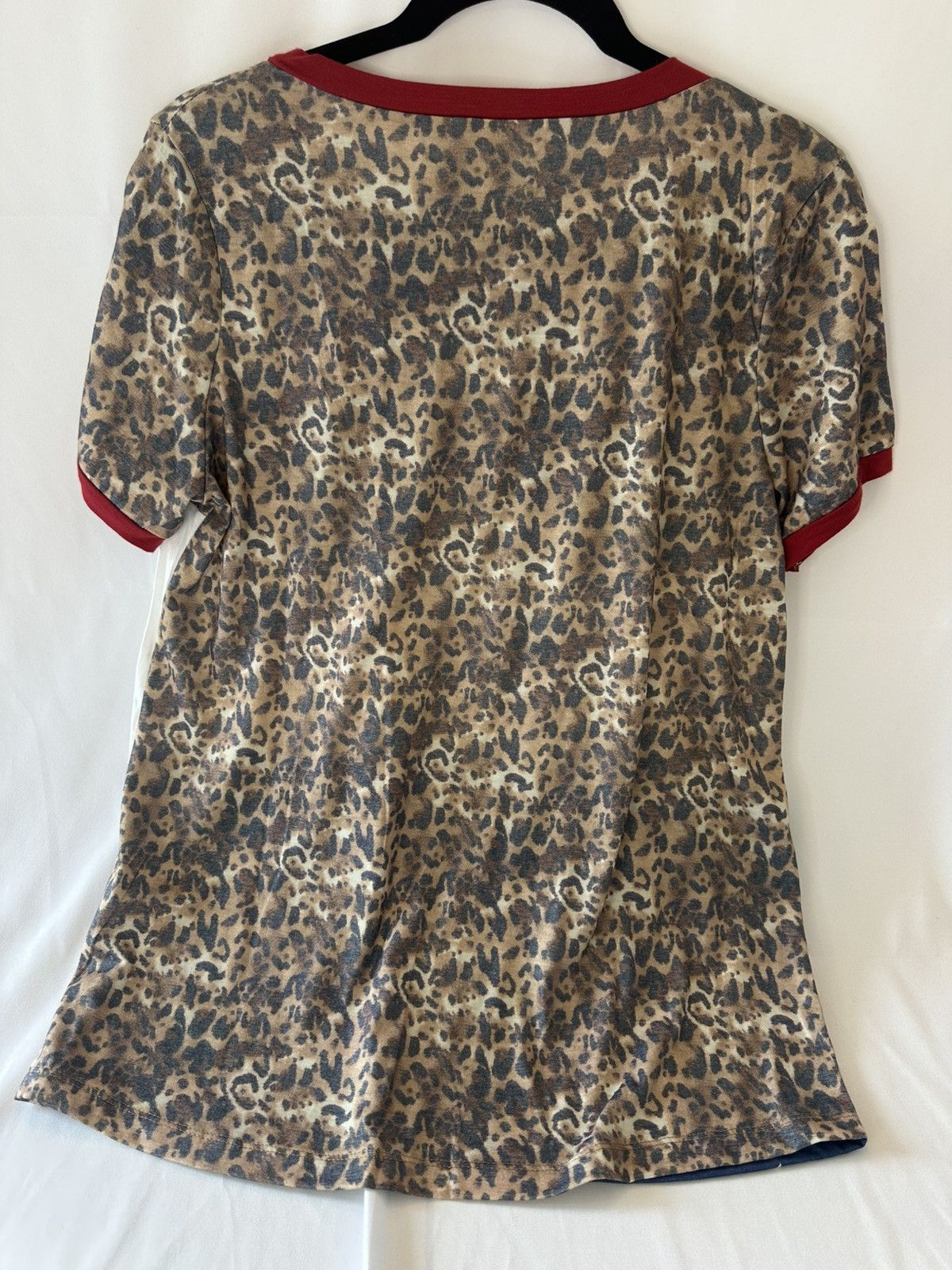 Other Grace & Emma Patriotic Color Block/Animal Print Nwt T-Shirt Size M / US 6-8 / IT 42-44 - 2 Thumbnail