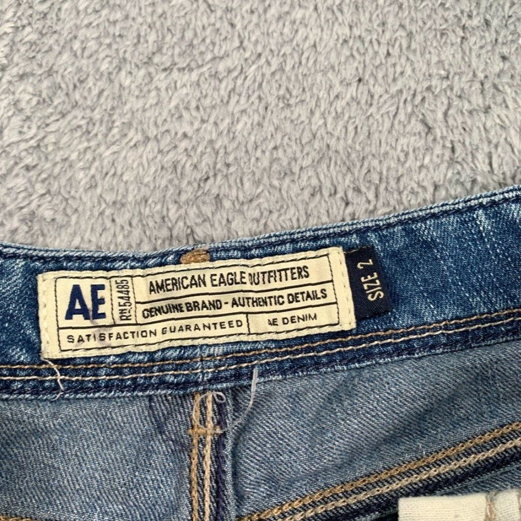 American Eagle Outfitters American Eagle Outfitters y2k Blue Jean Shorts Cut-Off Women 2 Blue y2k Blue Jean Shorts Cut-Off Women 2 Blue American Eagle Outfitters Size 26" / US 2 / IT 38 - 4 Thumbnail