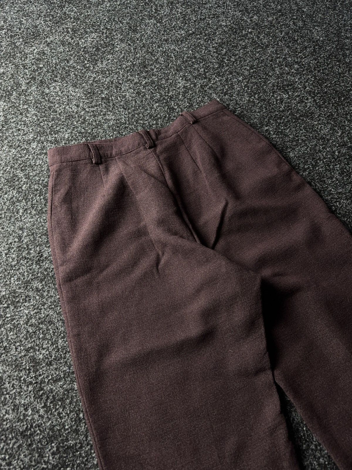 Designer Japanese Minimalist Wool Trousers Issey Miyake Style Size 27" / US 4 / IT 40 - 10 Thumbnail
