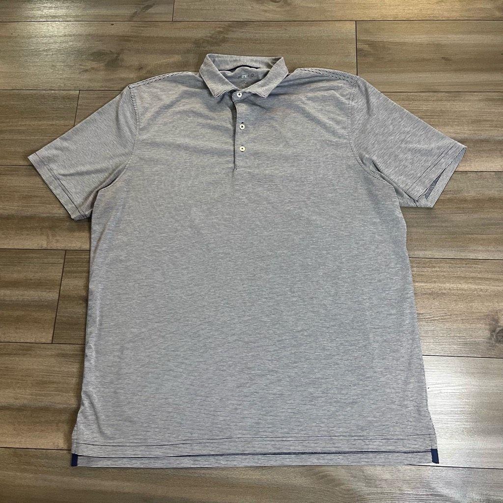 johnnie-O Johnnie-O Grey Athletic Casual Polo Shirt Men XL Bin M-24 Size US XL / EU 56 / 4 - 1 Thumbnail