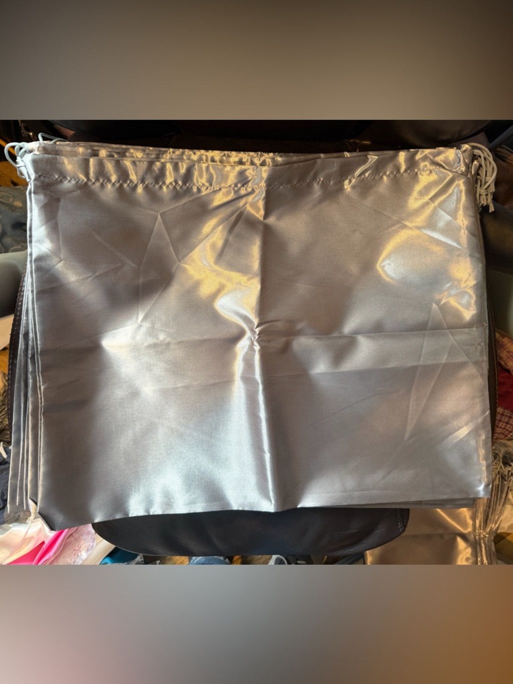 Other Gray Satin Dust Bag Size ONE SIZE - 1 Preview
