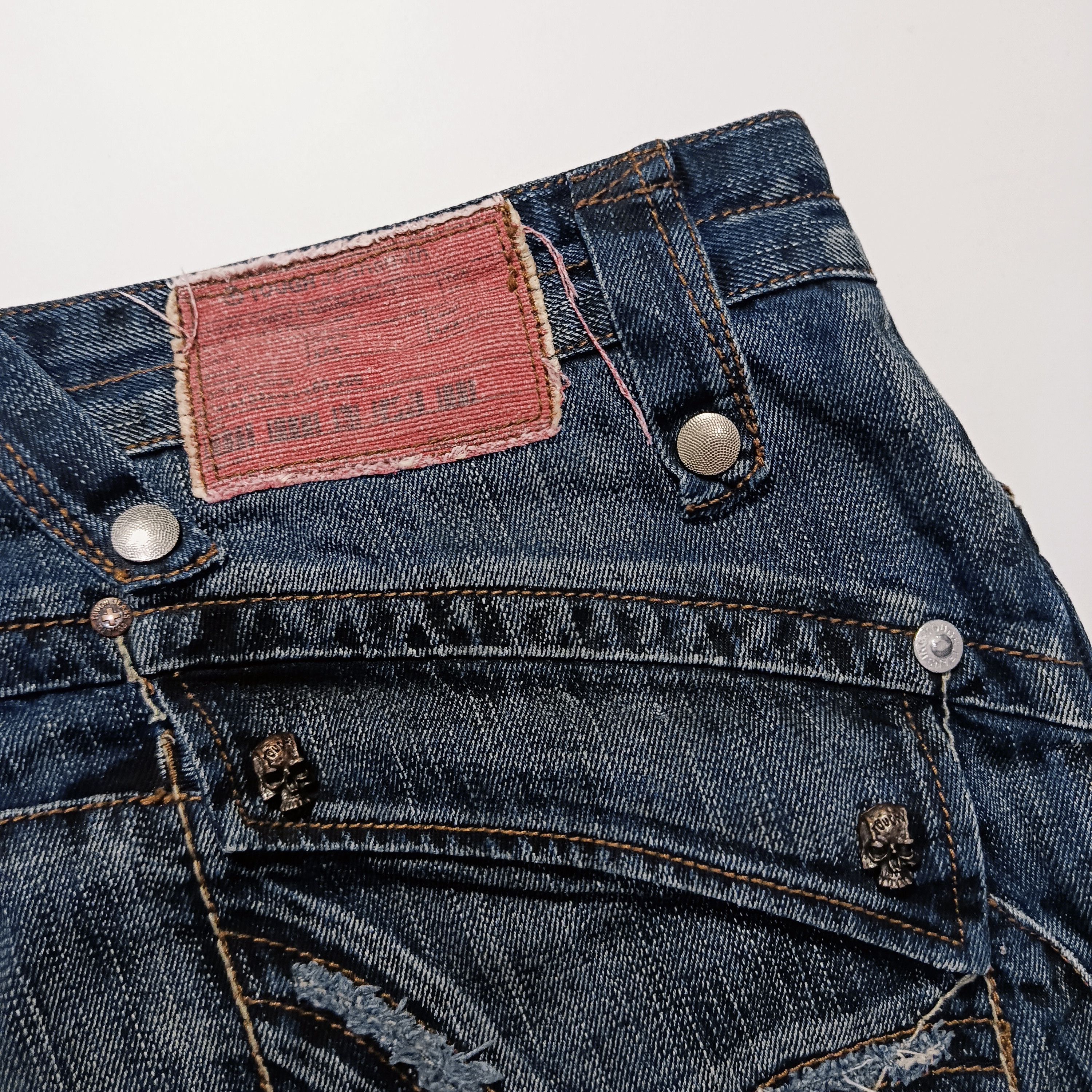 Other Tough Jeansmith Skull Panel Denim Y2K Size US 34 / EU 50 - 7 Thumbnail