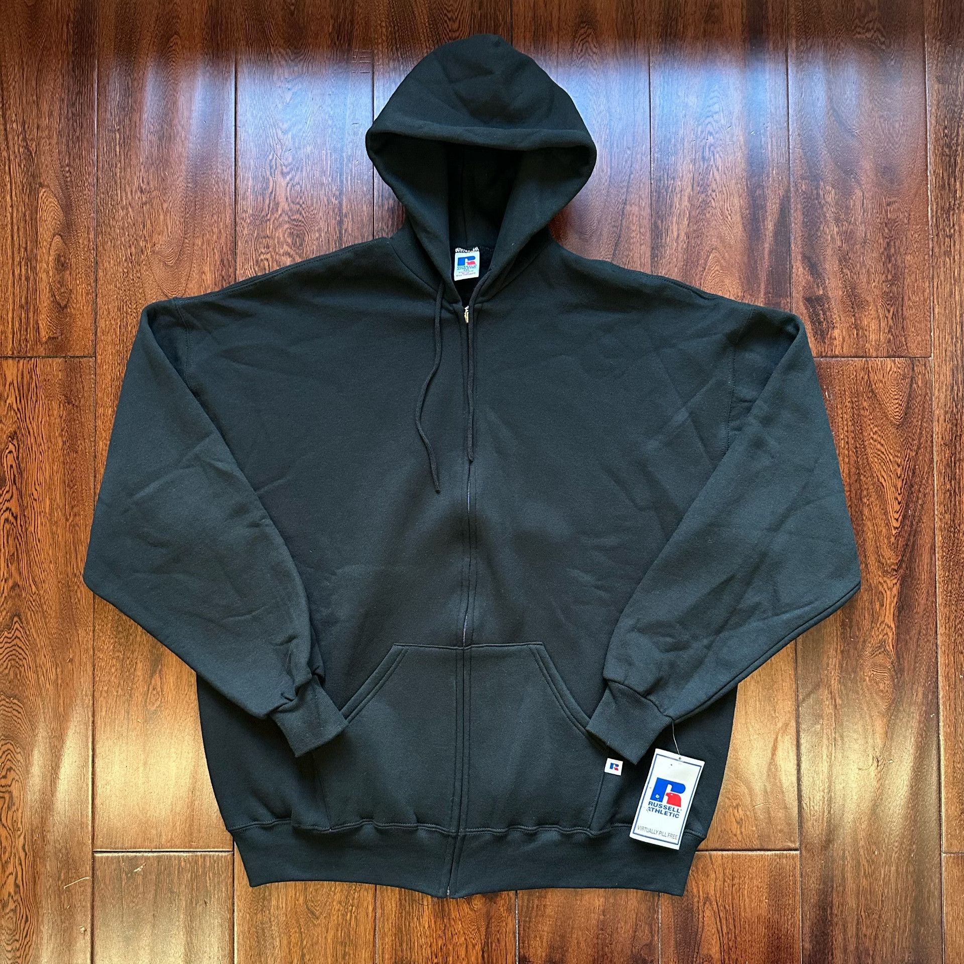 Russell Athletic Russell Vintage 90s Black Hoodie Size US M / EU 48-50 / 2 - 1 Thumbnail