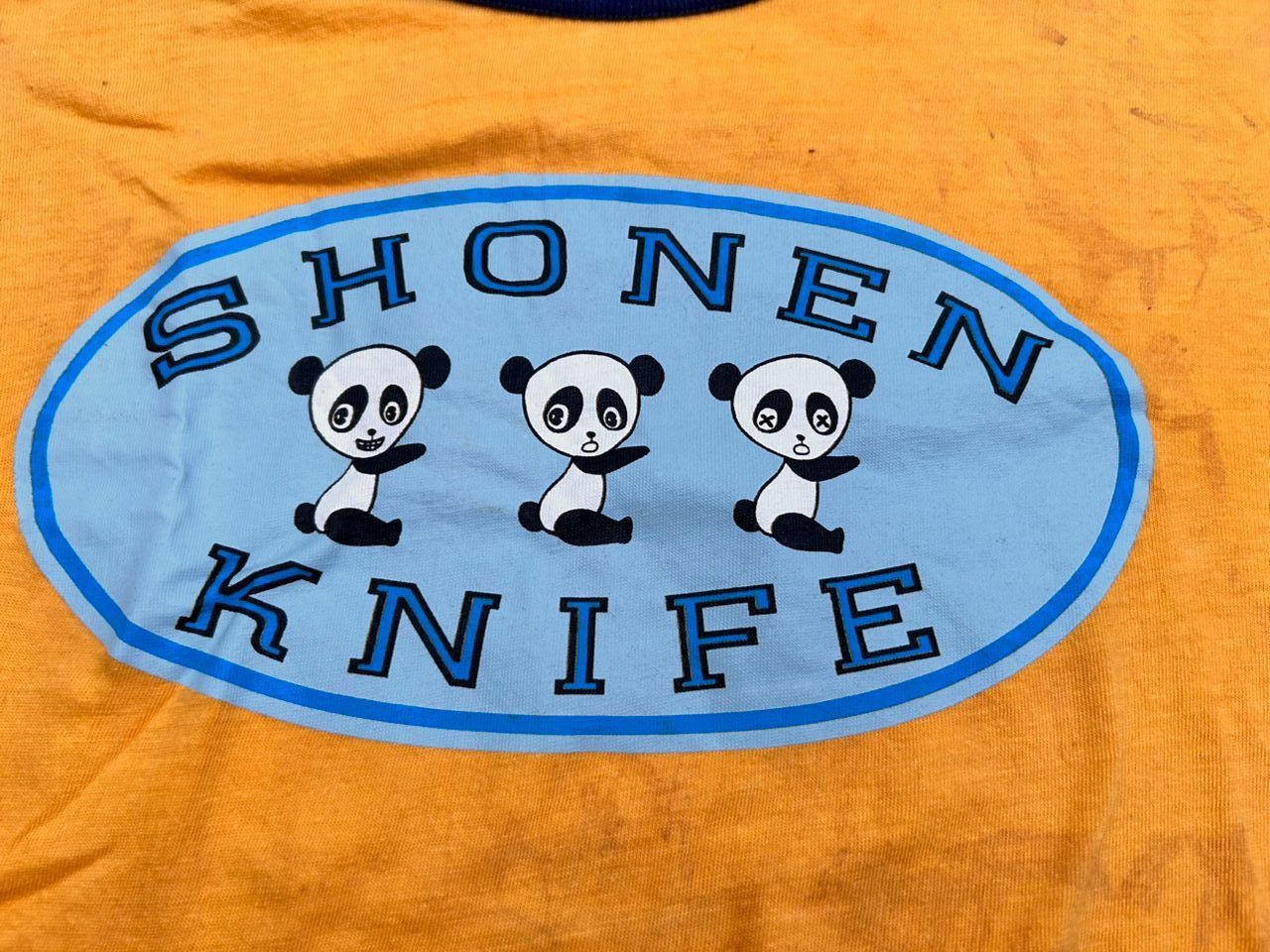 Band Tees Vintage 90s SHONEN KNIFE Ringer Japan Punk Garage Band Shirt Size US L / EU 52-54 / 3 - 4 Thumbnail
