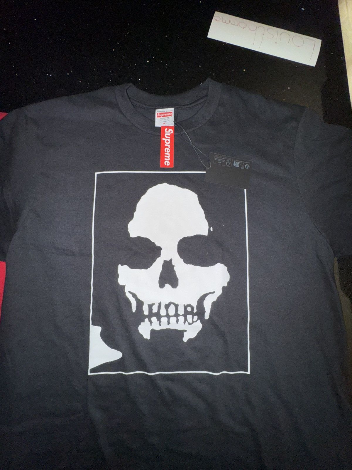 Number (N)ine × Supreme Supreme®/Number (N)ine Manson Tee Black Size US M / EU 48-50 / 2 - 3 Thumbnail