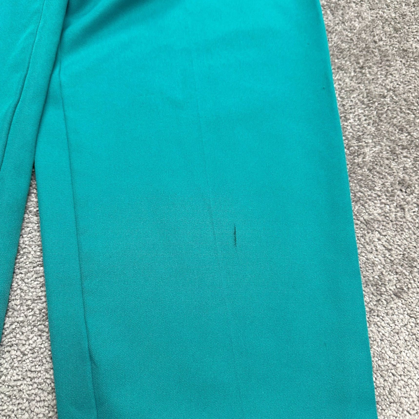 Vintage VINTAGE Bending Easy Dress Pants Women 12 Green High Rise Trouser Elastic Waist Flat Front 29in Inseam Size 34" / US 12 / IT 48 - 5 Thumbnail