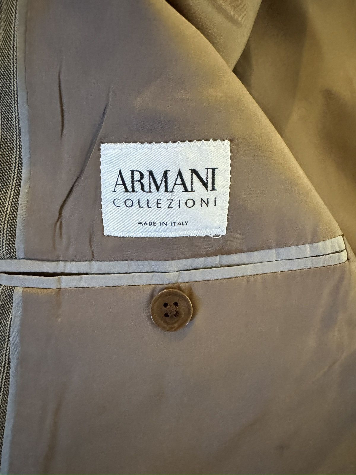 Armani Collezioni ARMANI COLLEZIONI Made in Italy Peak Lapel Suit Jacket 40R Size 40R - 10 Thumbnail