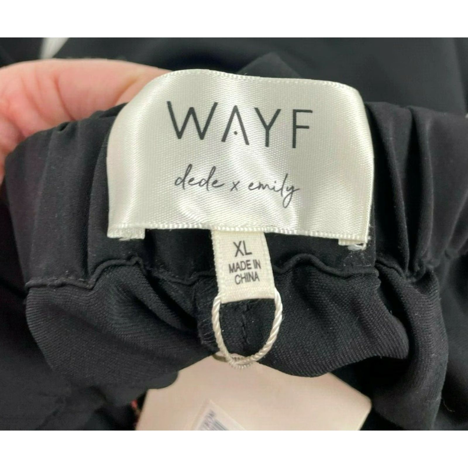 Vintage Wayf Paper Bag Pants Women's XL Black Crop Wide-Leg Belt NWT VINTAGE? Size 40" / US 18 - 6 Thumbnail
