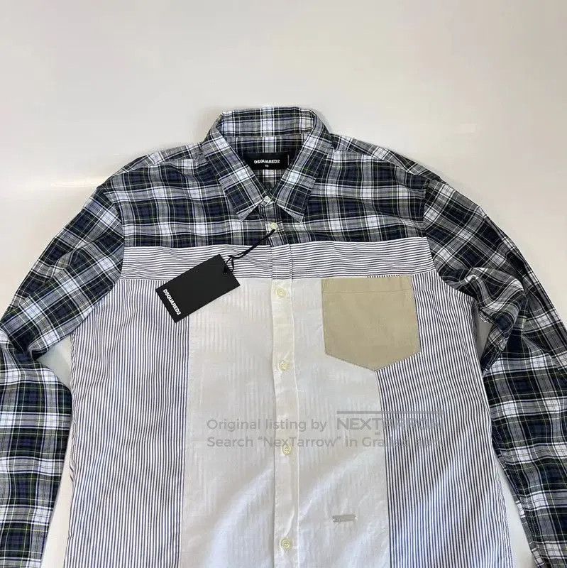 Dsquared2 DSQUARED2 Multicolored Long Sleeve Cotton Shirt . Size US S / EU 44-46 / 1 - 3 Thumbnail