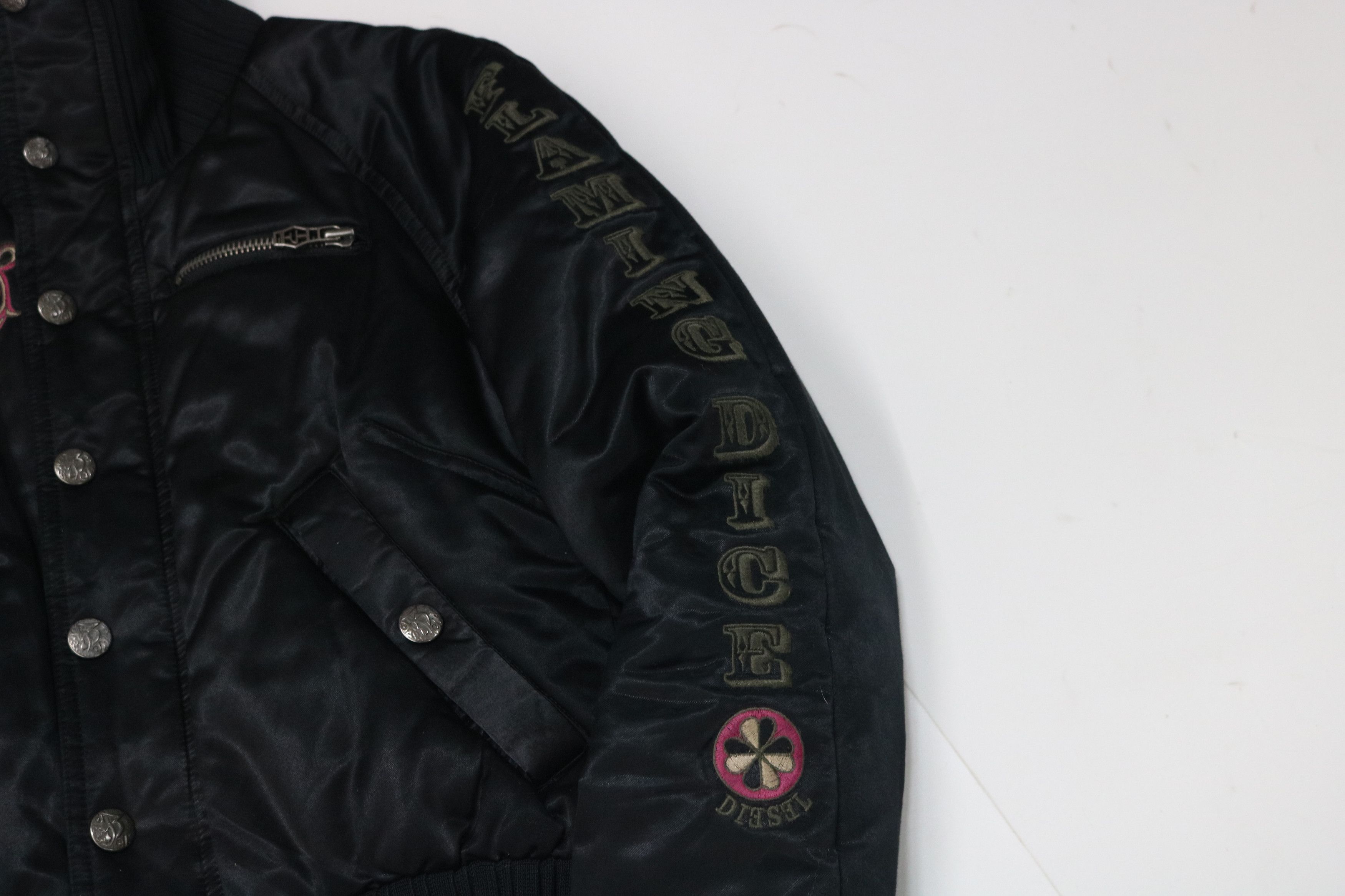 Diesel DIESEL Joker Embroidered Cropped Jacket Size XS / US 0-2 / IT 36-38 - 10 Thumbnail
