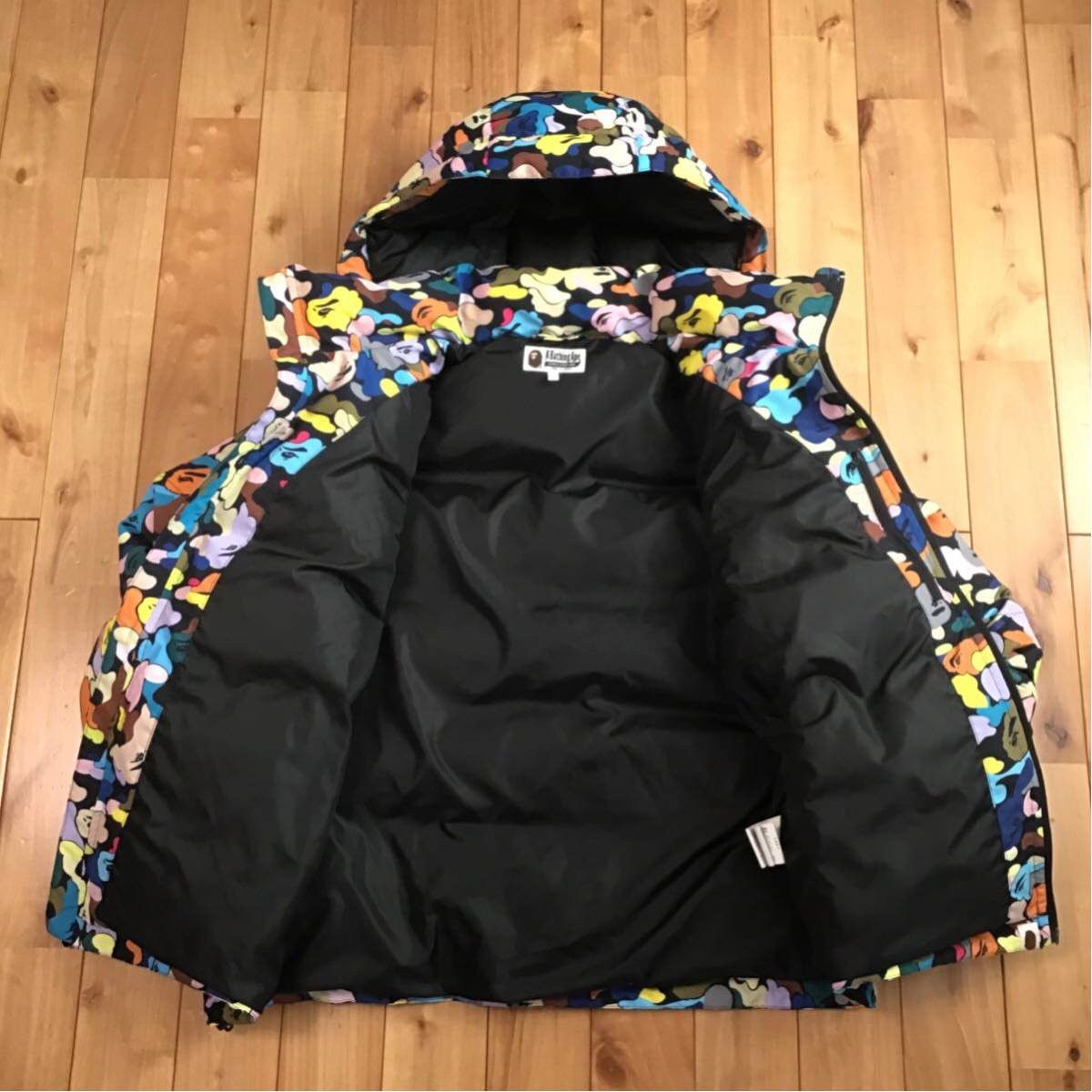 DETACHABLE 3WAY DOWN JACKET BAPE multi camo a bathing ape