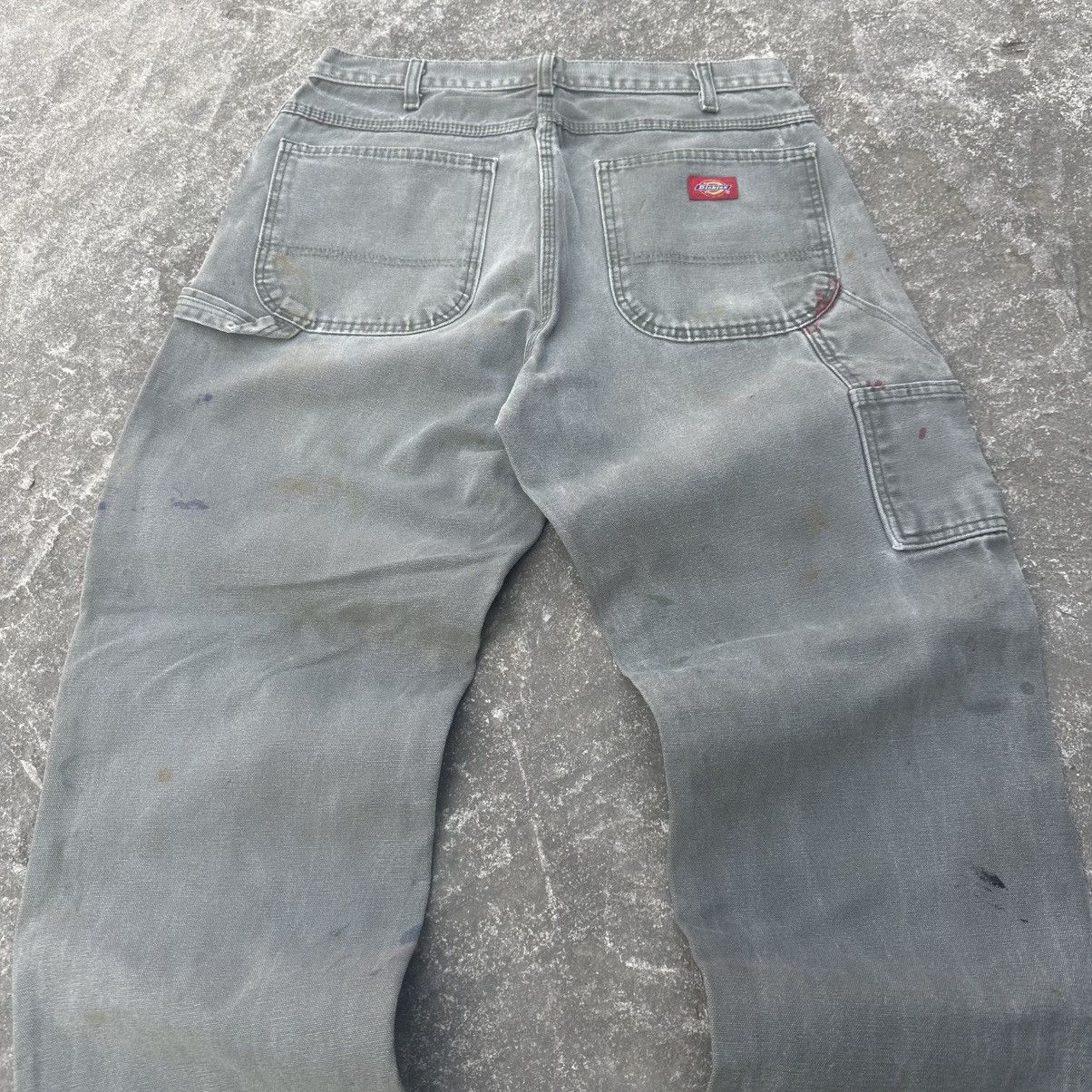 Carhartt (33x31) GRAIL FADED MOSS GREEN DICKIES CARPENTER PANTS Size US 33 - 8 Thumbnail