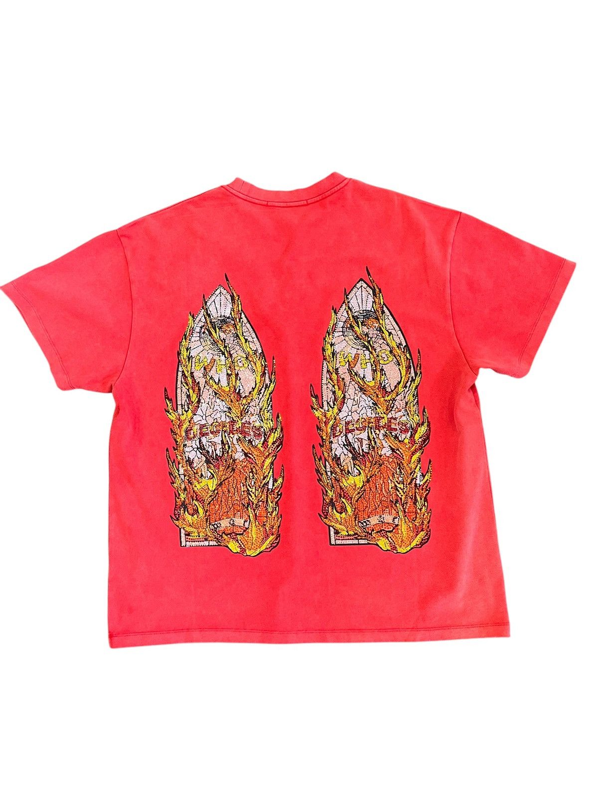 Who Decides War Who Decides War Ruby Flame Glass Tee Red Size US XXL / EU 58 / 5 - 4 Thumbnail