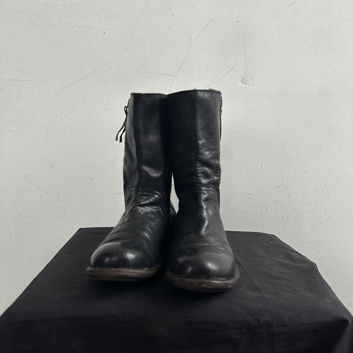 Guidi Rare MOMA Back Laces Combat Ankle Boots guidi style Size US 7 / IT 37 - 3 Thumbnail