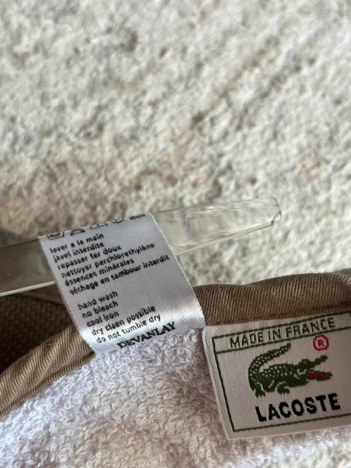 Lacoste Lacoste Visor Made in France One Size 2000s Size ONE SIZE - 6 Thumbnail