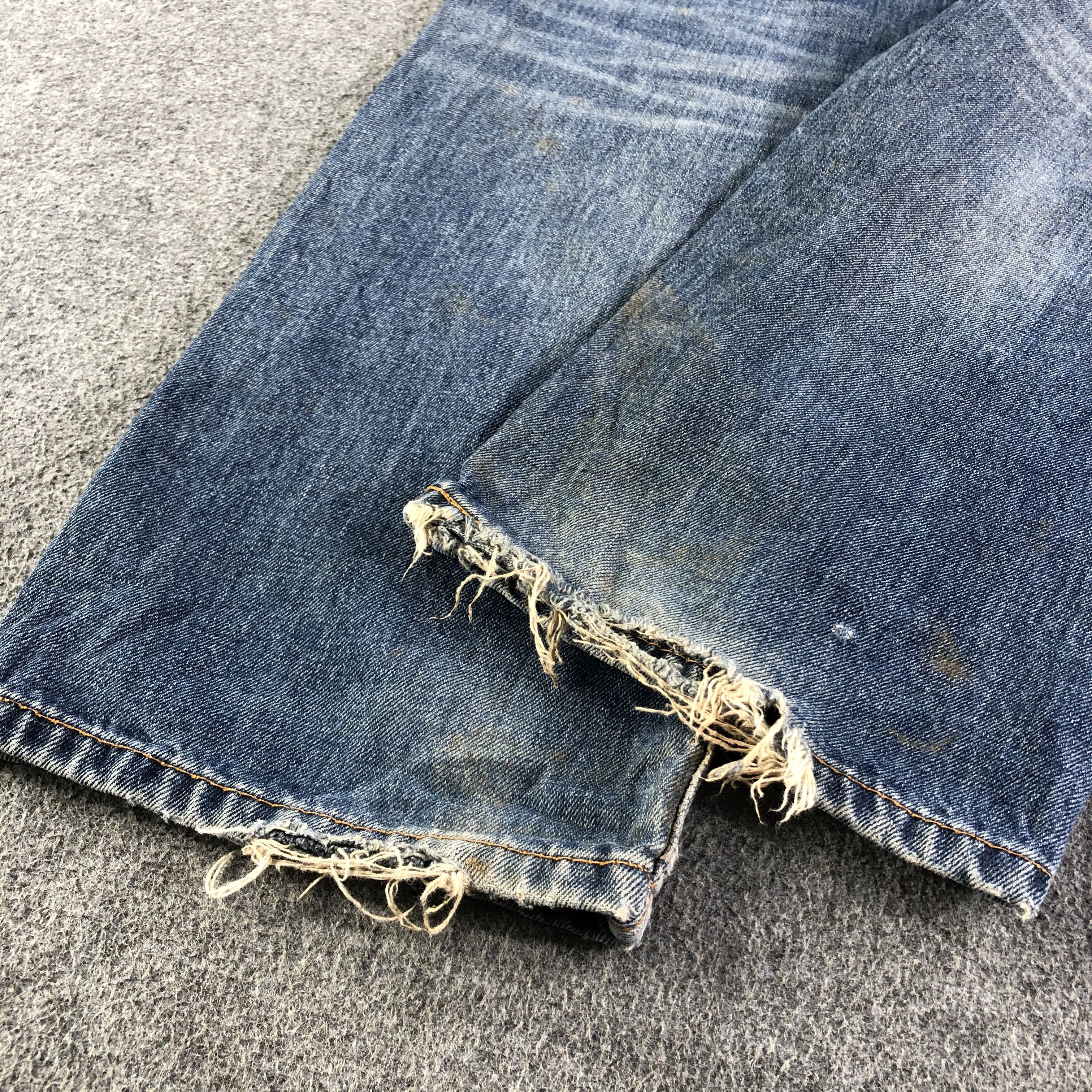 Levi's Vintage Blue Wash Levis 505 Jeans-J3148 Size US 35 - 6 Thumbnail