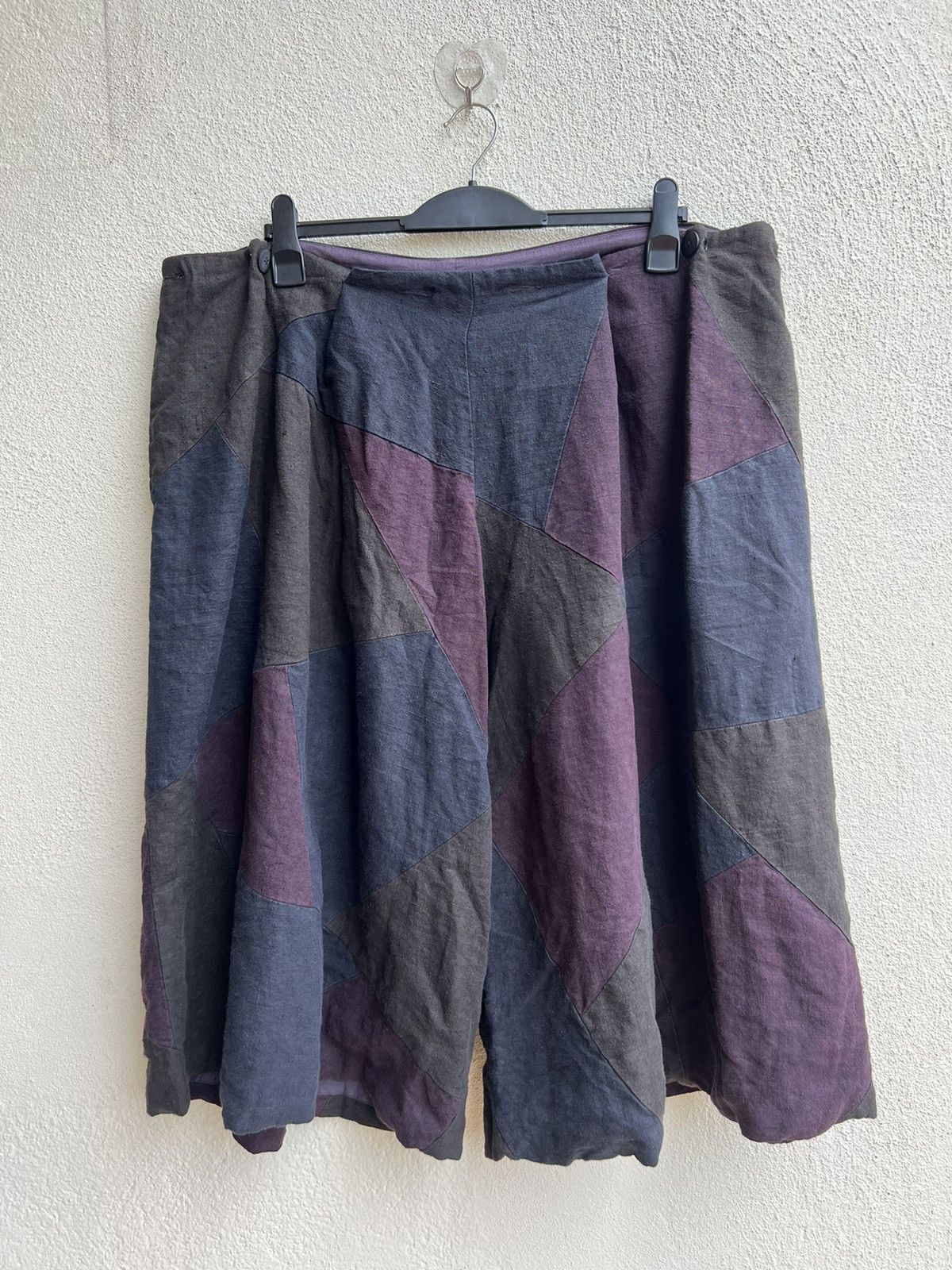 Casey Casey × Casey Vidalenc Casey Vidalenc Multi Colour Patchwork Super Wide Linen Pant Size US 32 / EU 48 - 23 Thumbnail