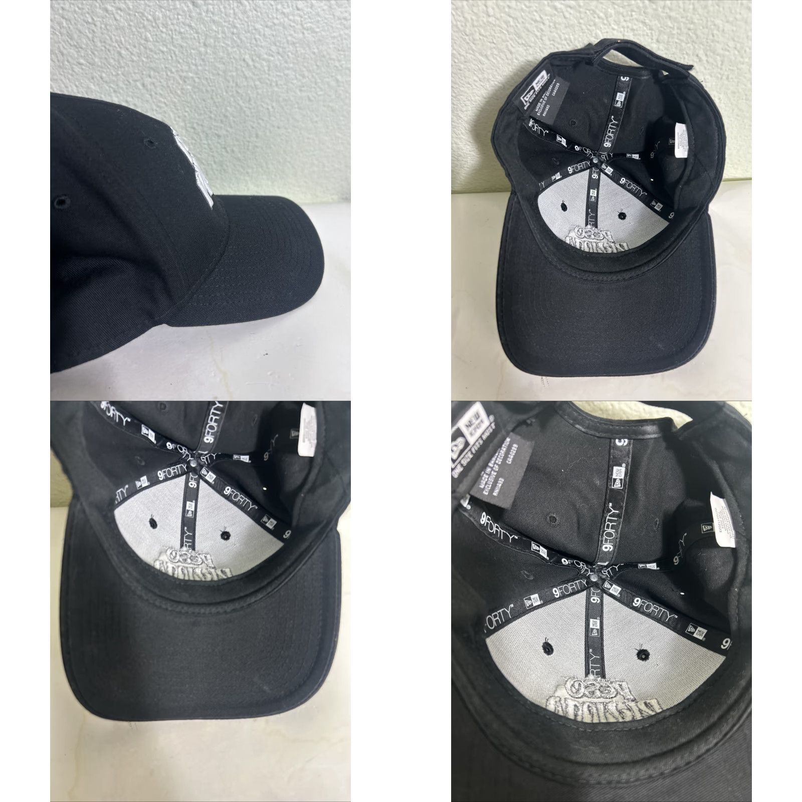 New Era New Era Strapback Hat Peso Pluma Black White Embroidery Adjustable Baseball Cap Men One Size Black Size ONE SIZE - 9 Thumbnail