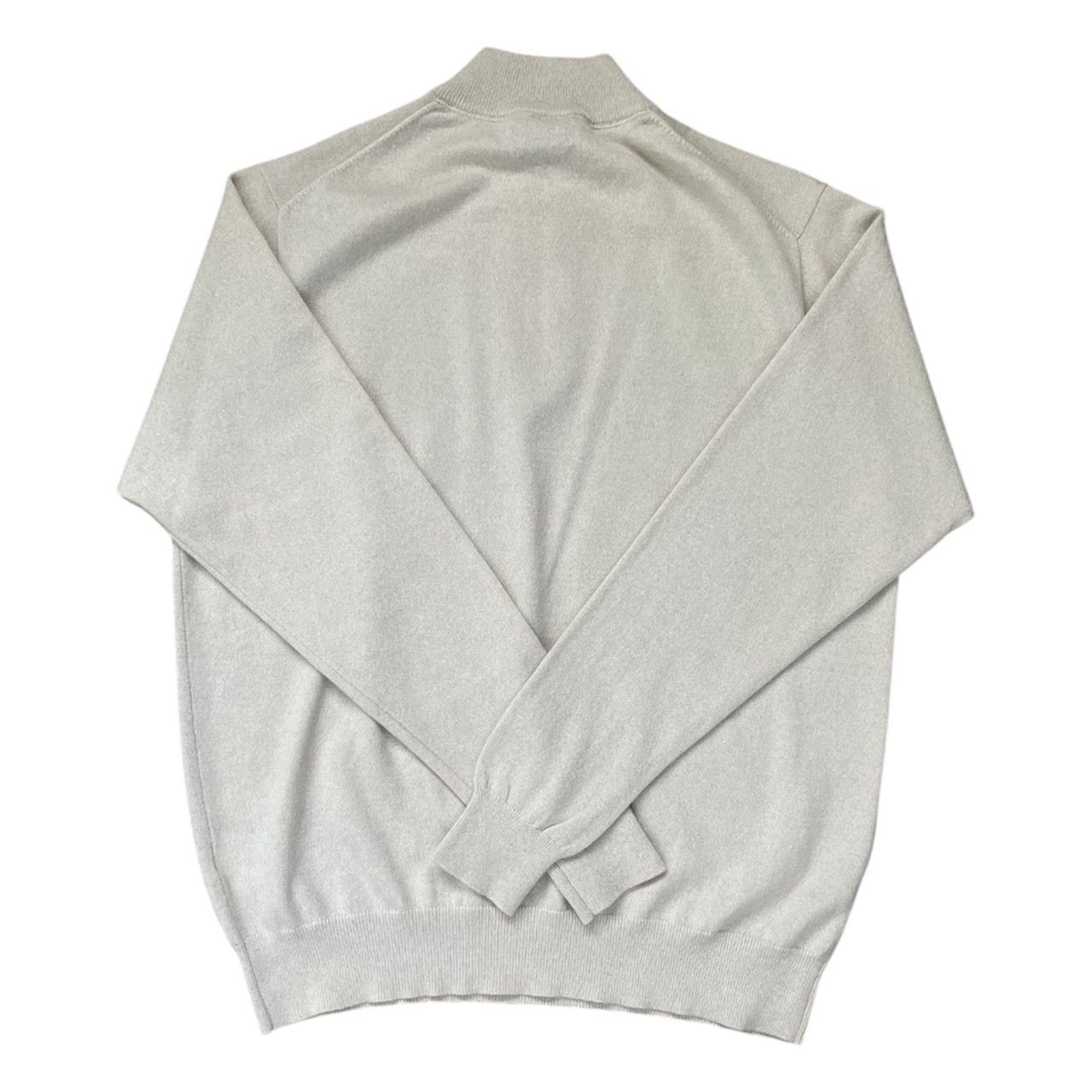 Alfred Dunhill Dunhill Cream Quarter Zip Sweater Size US XL / EU 56 / 4 - 2 Thumbnail