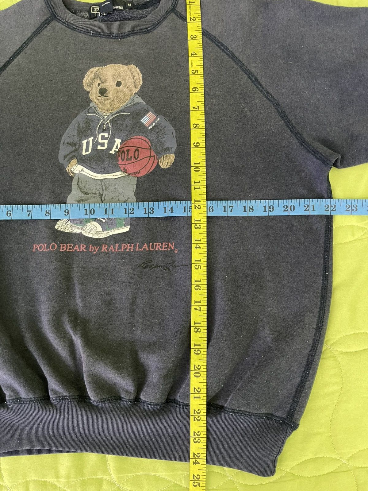 Polo Ralph Lauren Vintage Polo Bear by Ralph Lauren Distressed Sweatshirt Size US M / EU 48-50 / 2 - 12 Thumbnail