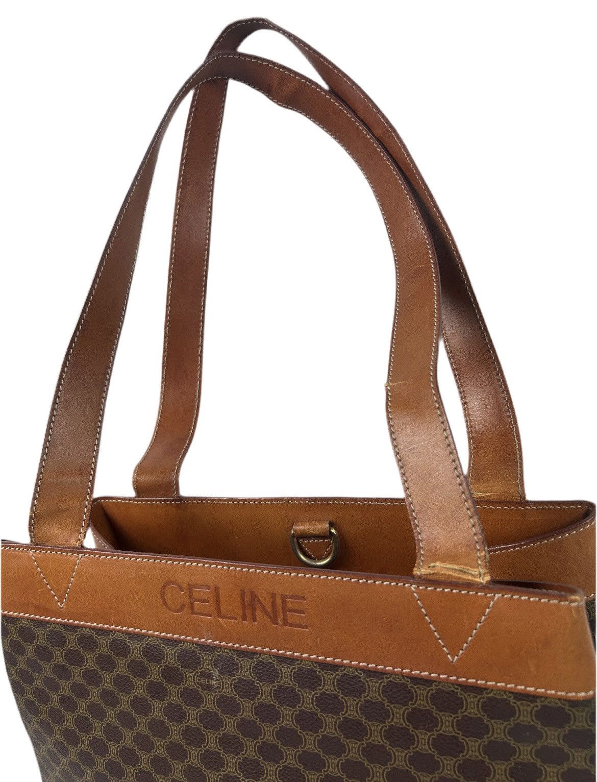 Celine Celine Macadam Leather Shoulder Bag Size ONE SIZE - 2 Thumbnail