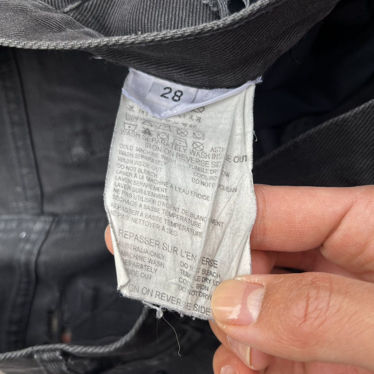 Helmut Lang Helmut Lang 2003 Black Bondage Denim Jeans Size US 28 / EU 44 - 3 Thumbnail