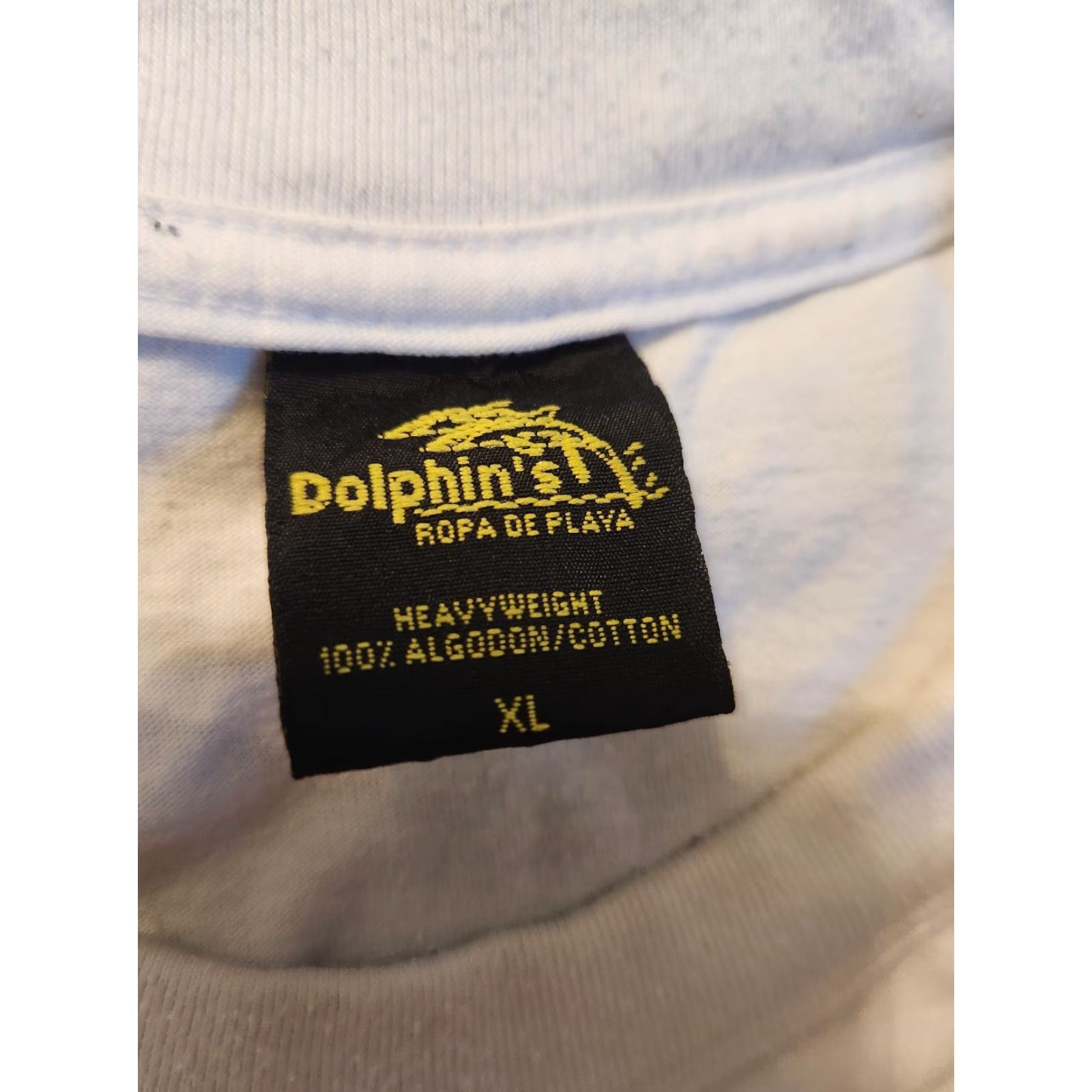 Doublet VINTAGE Dolphin's T-Shirt Men XL White 90s Double-Sided Heavyweight Cotton Marlin Cozumel Mexico Size US XL / EU 56 / 4 - 4 Thumbnail