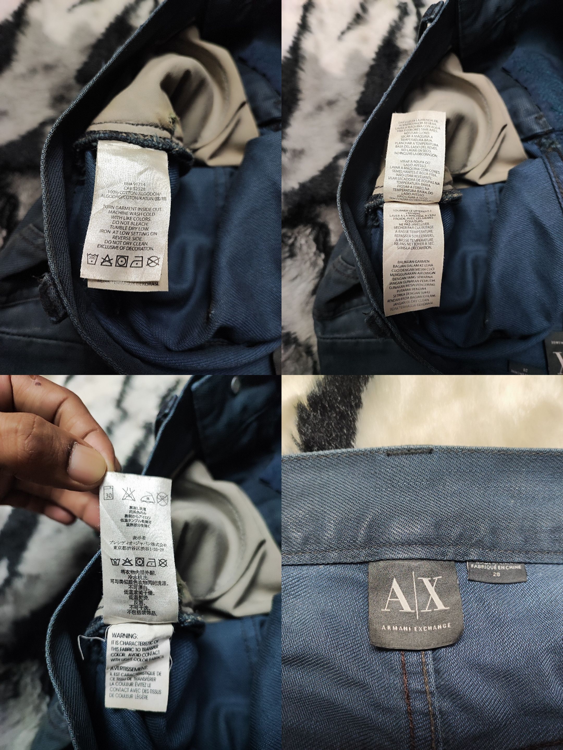 Armani Exchange Armani Exchange Wax Denim Jeans Size US 30 / EU 46 - 24 Thumbnail