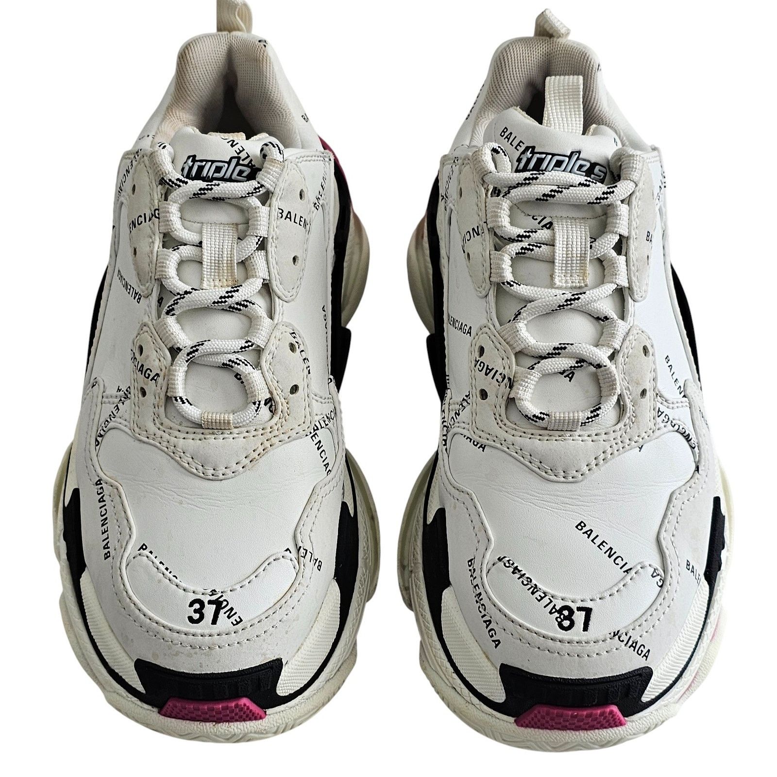 Balenciaga Balenciaga Triple S sneakers in white and black Size US 7 / IT 37 - 3 Thumbnail