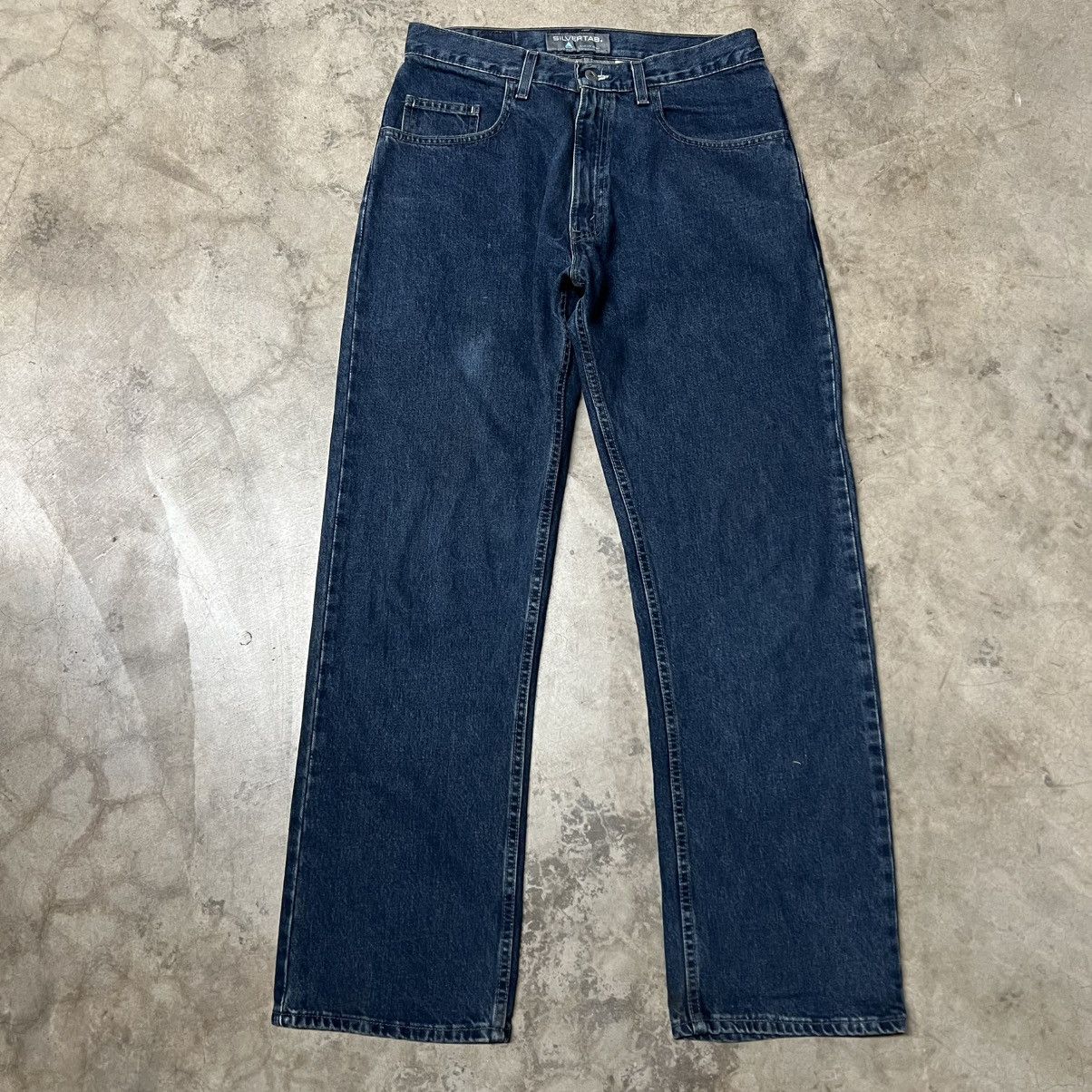Levi's × Levi's Vintage Clothing × Vintage Vintage 2000’s Levi’s Silver-Tab BAGGY Wide-Leg Denim Jeans Size US 31 - 5 Thumbnail