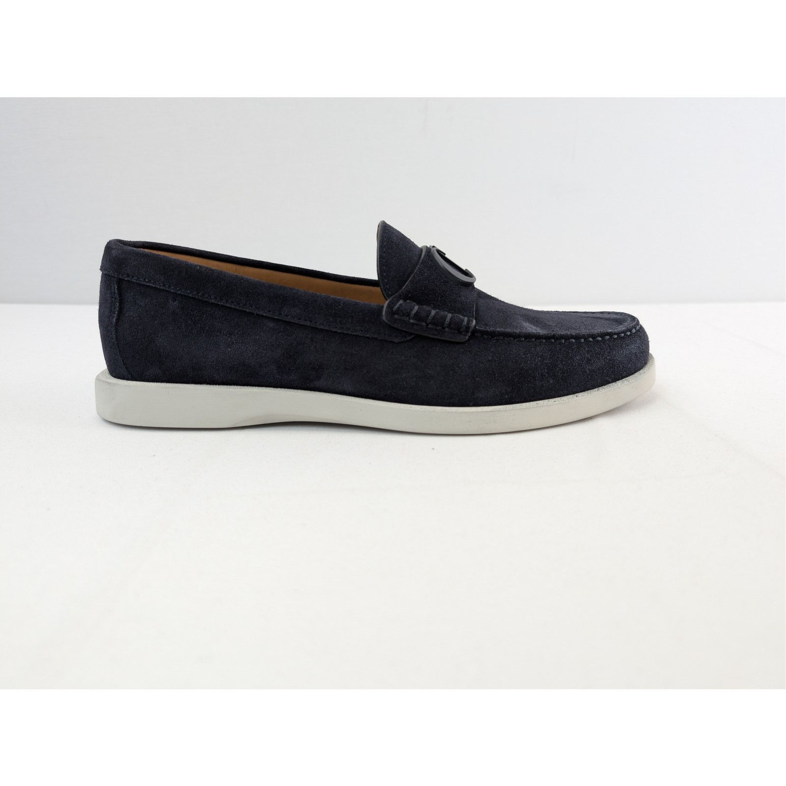 Dior o1rshd1 D'Granville suede Loafers Shoe Boots in navy blue Size US 8 / EU 41 - 4 Thumbnail