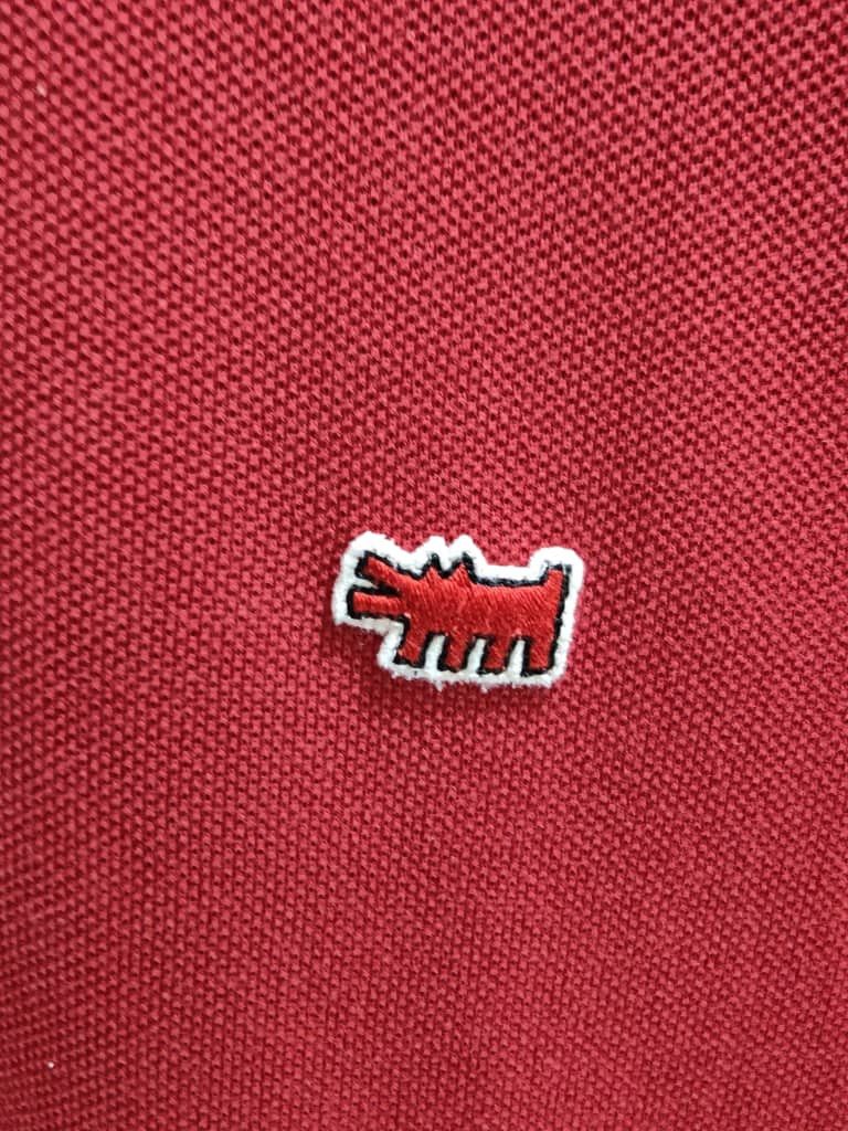 Keith Haring vintage red Keith Haring Shirt Polos Size US L / EU 52-54 / 3 - 2 Thumbnail