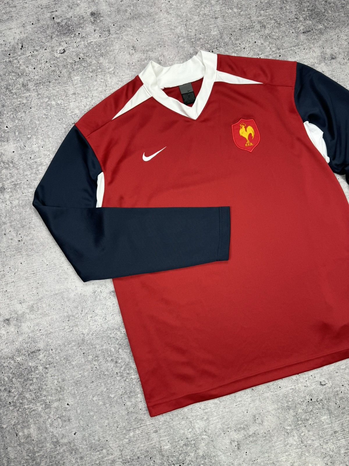 Nike × Vintage Vintage Nike Y2K 2004 France National Team Longsleeve Jersey Size US XL / EU 56 / 4 - 2 Thumbnail