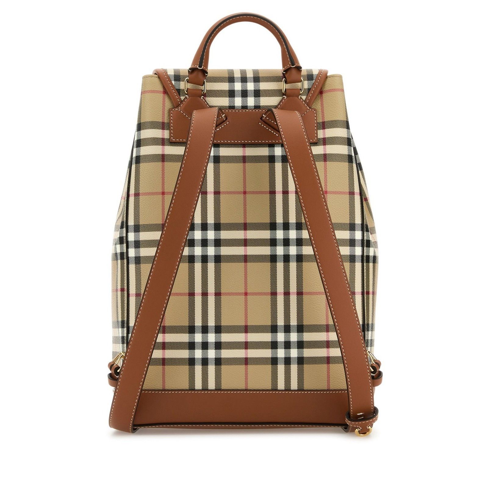Burberry BURBERRY Beige Check Backpack New Size ONE SIZE - 3 Thumbnail