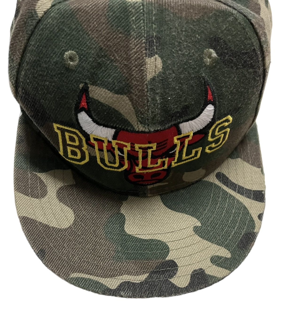 NBA NBA Bulls Embroidered Logo Snapback Camo Size ONE SIZE - 2 Thumbnail