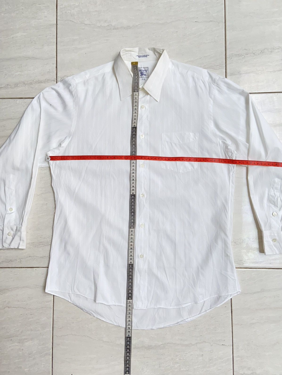 Burberry BURBERRYS White Shirt Size US M / EU 48-50 / 2 - 2 Thumbnail