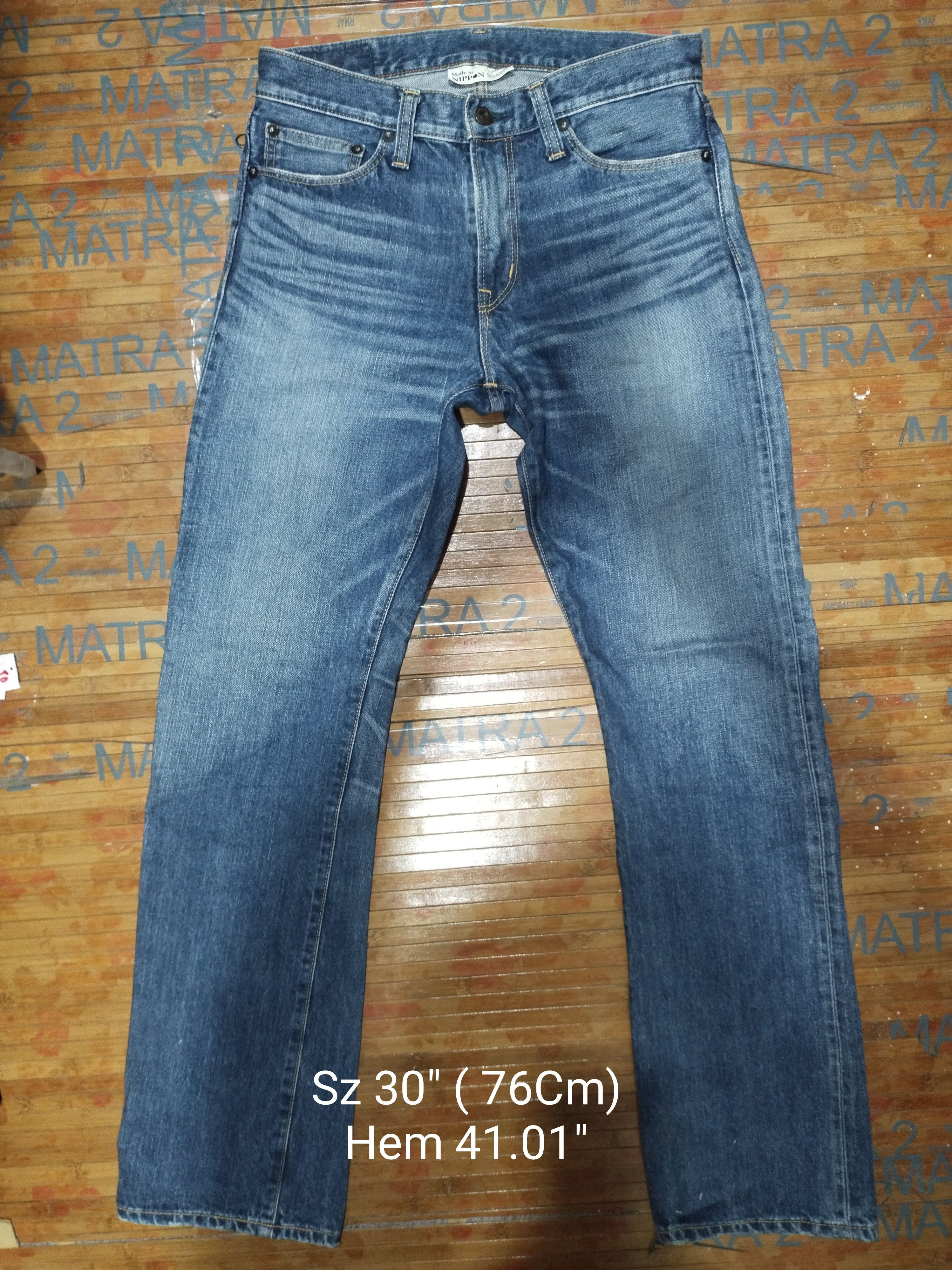 Japanese Brand × Vintage Jeans Back Number Sz 30" (76Cm) Size US 30 / EU 46 - 1 Thumbnail