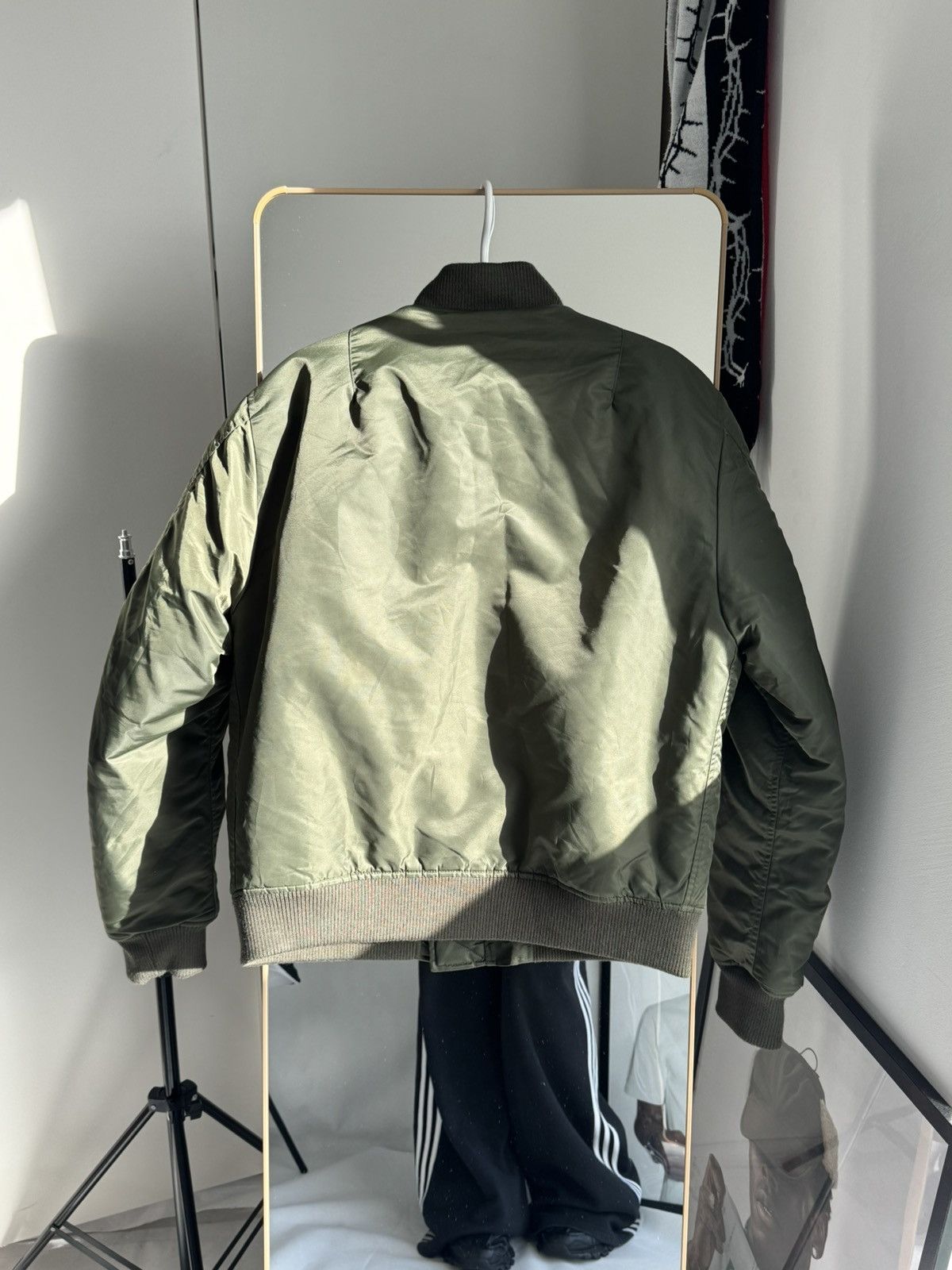 Vintage Vintage MA1 Alpha Industries Style Bomber Jacket Boxy Fit Size US L / EU 52-54 / 3 - 18 Thumbnail