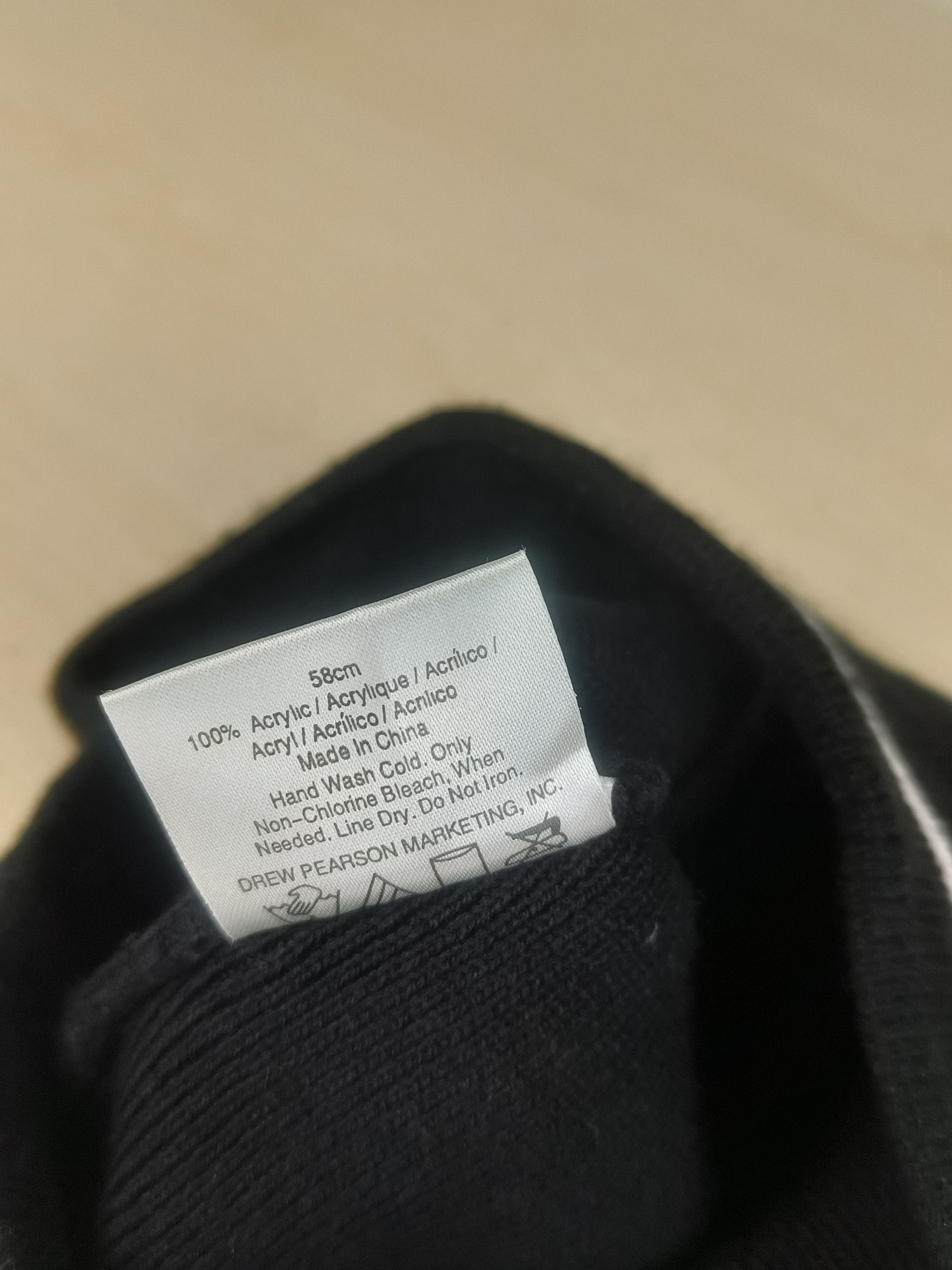 Drew Pearson New York Yankees Vtg Beanie Black White Stripe MLB 90s Hat Size ONE SIZE - 3 Thumbnail