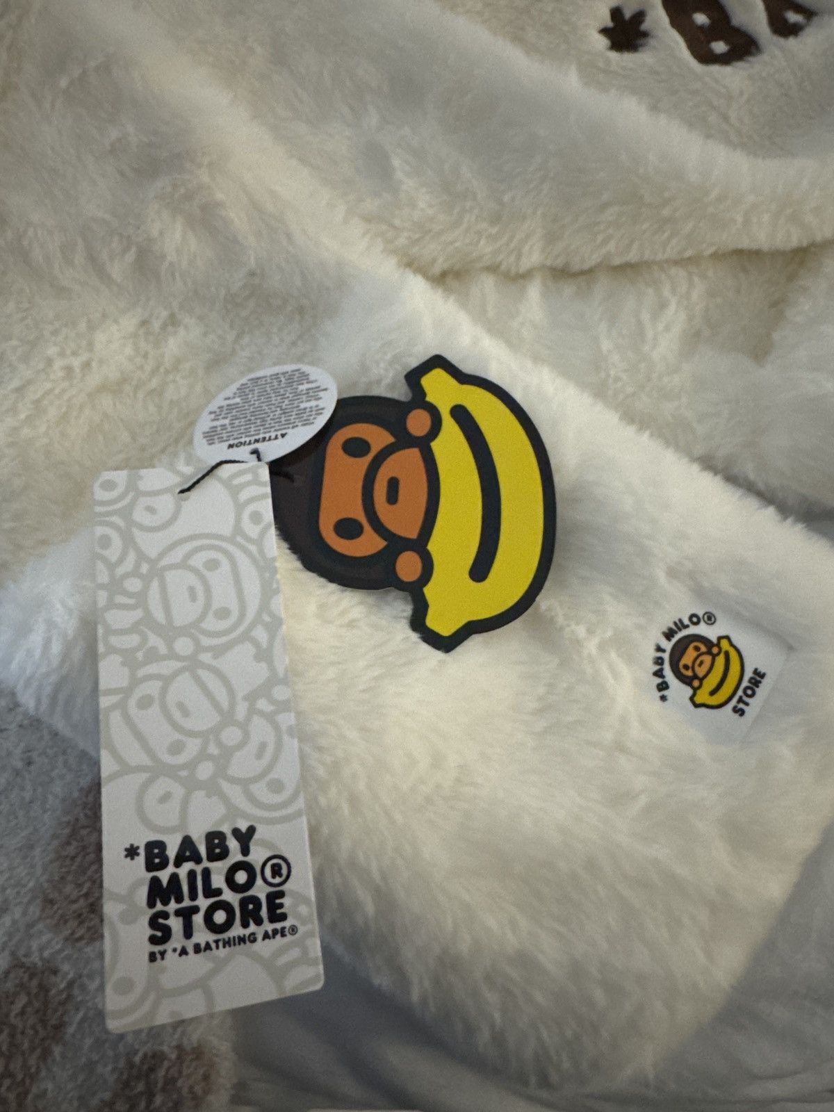 Bape BAPE off-white faux fur Baby Milo Scarf Beanie Size ONE SIZE - 5 Thumbnail