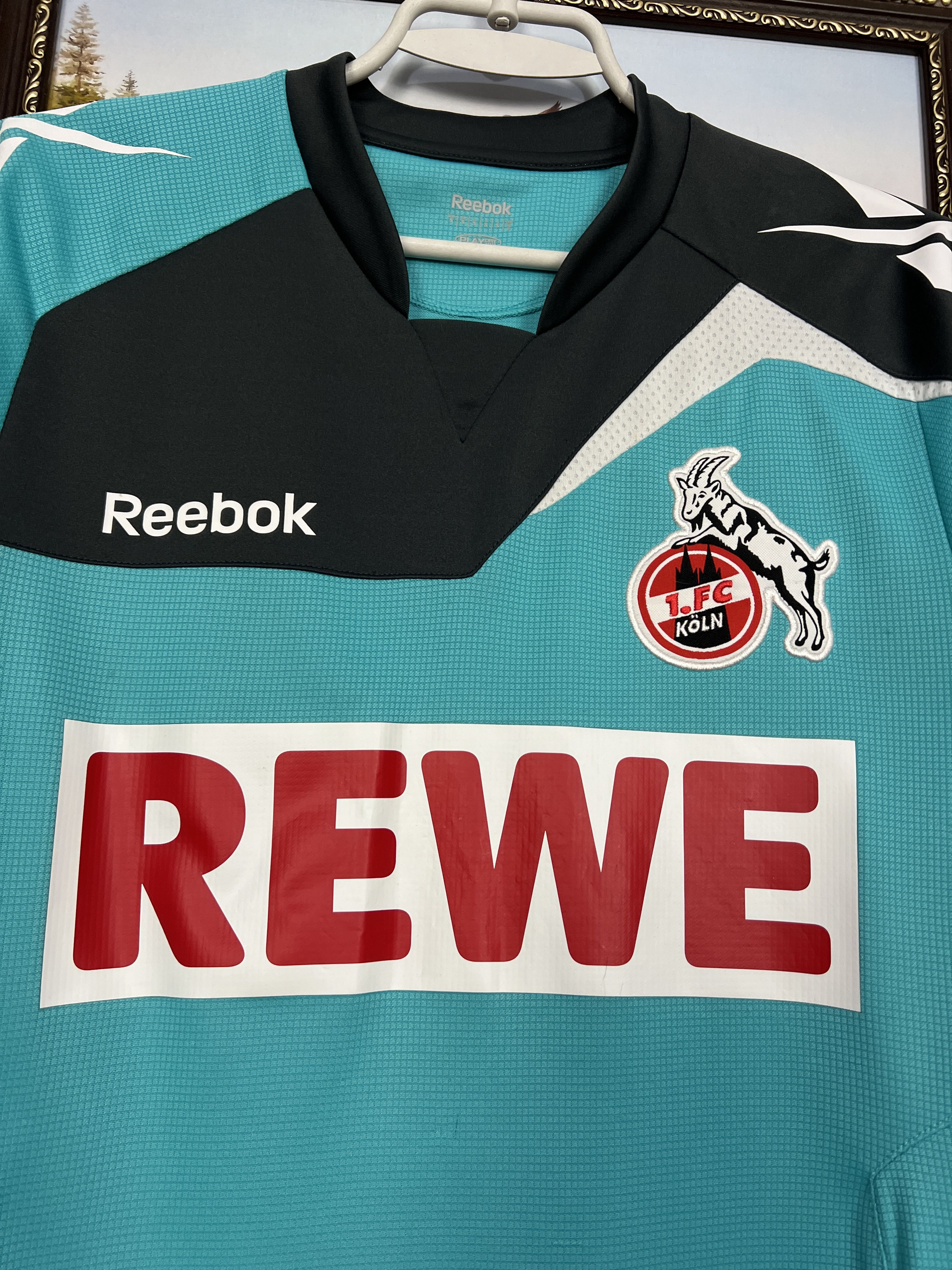 Reebok Koln Goalkeeper football shirt Soccer #1 Rensing Jersey Size US S / EU 44-46 / 1 - 3 Thumbnail