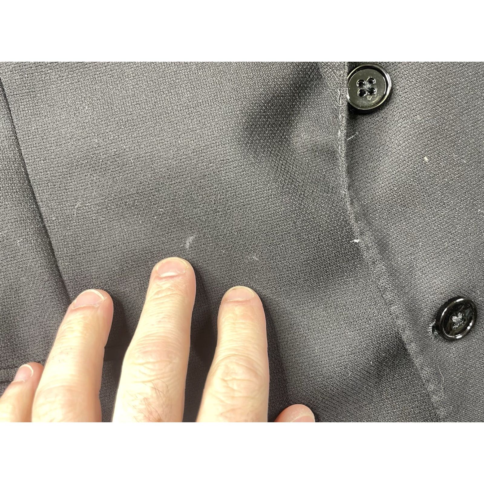 Ralph Lauren VINTAGE Ralph Lauren Black Label Blazer Jacket Mens Notch Lapel Wool 44L Italy Black 2-Button Single-Breasted Solid Long Classic Regular Mens Size 44R - 7 Thumbnail