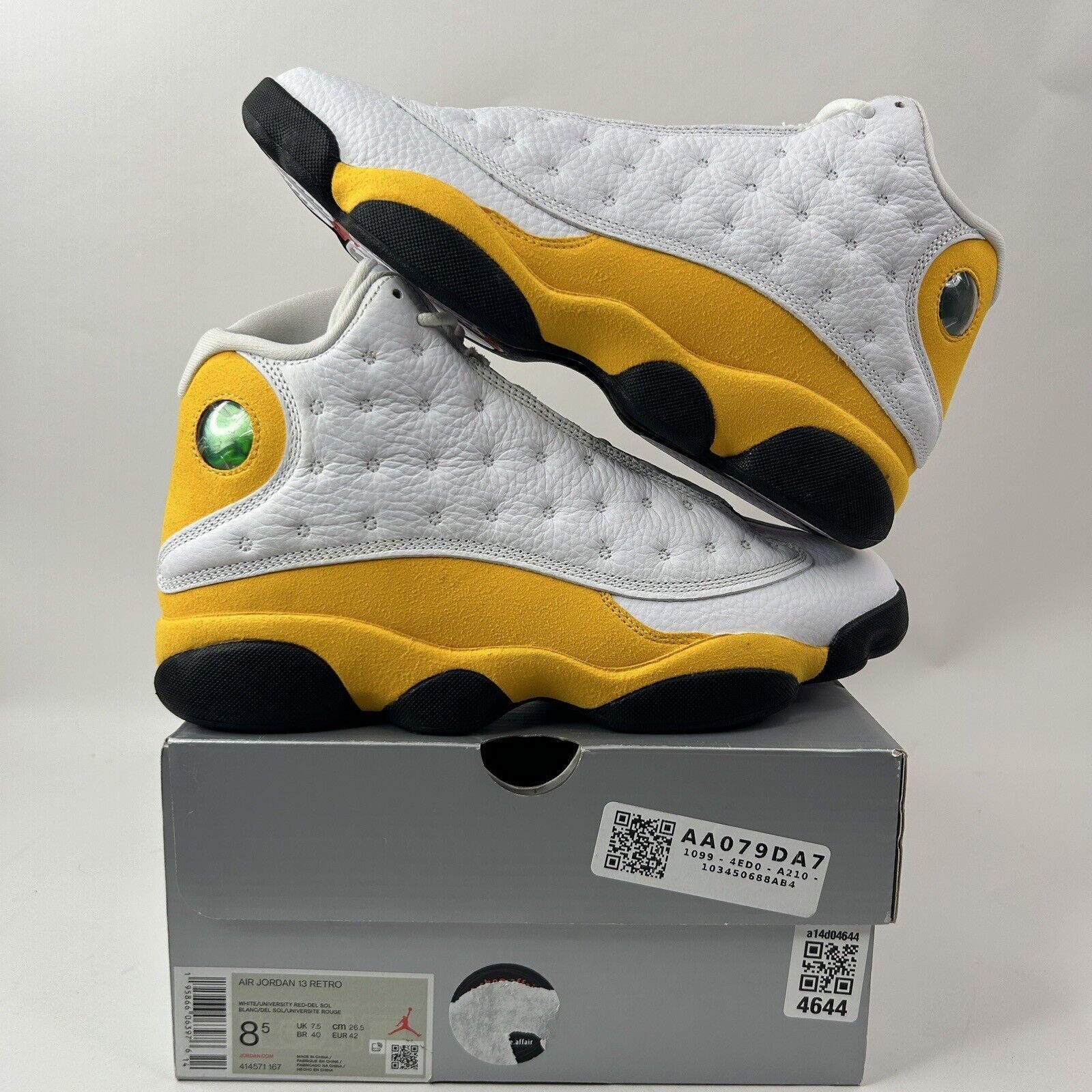 Nike Nike Air Jordan 13 Retro “Del Sol/White Yellow” 2024 Size US 8.5 / EU 41-42 - 1 Thumbnail