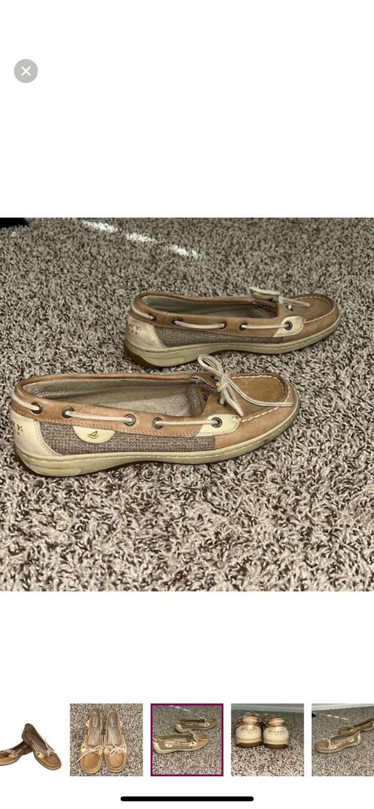 Sperry Sperry tan top sider boat shoe size 7 1/2 Size US 7.5 / IT 37.5 - 5 Thumbnail